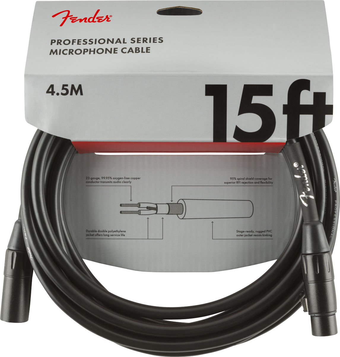 Fender Professional Series Microphone Cable - Bass Centre Music Store Melbourne