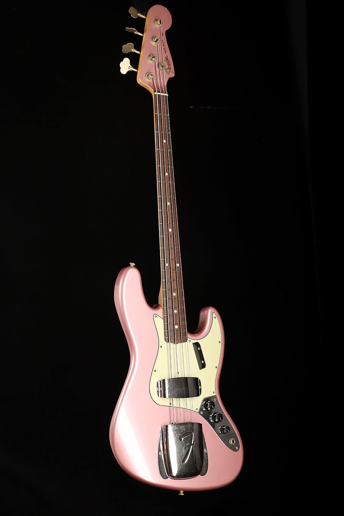 Fender Custom Shop 1965 Jazz Bass Faded Burgandy Mist Metallic w/matching headstock