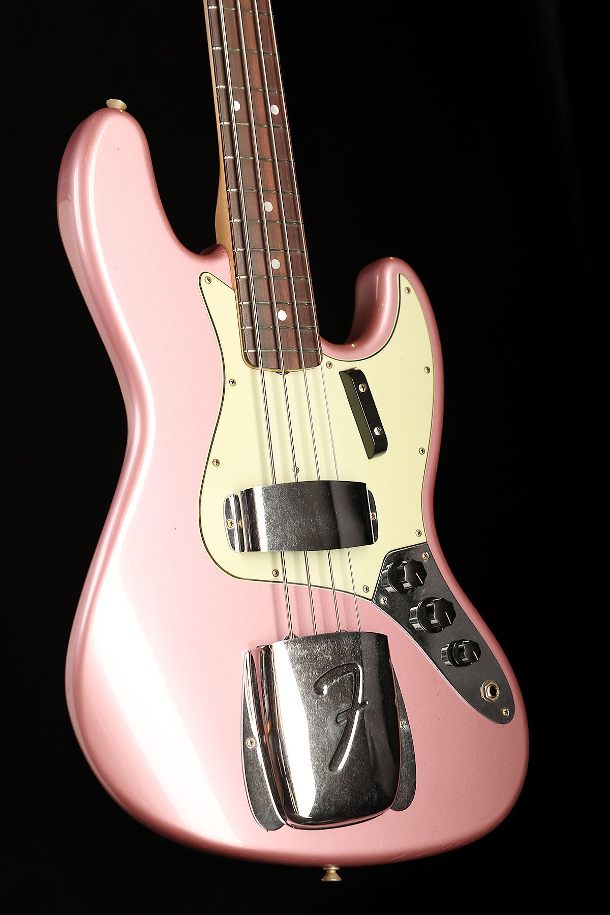 Fender Custom Shop 1965 Jazz Bass Faded Burgandy Mist Metallic w/matching headstock