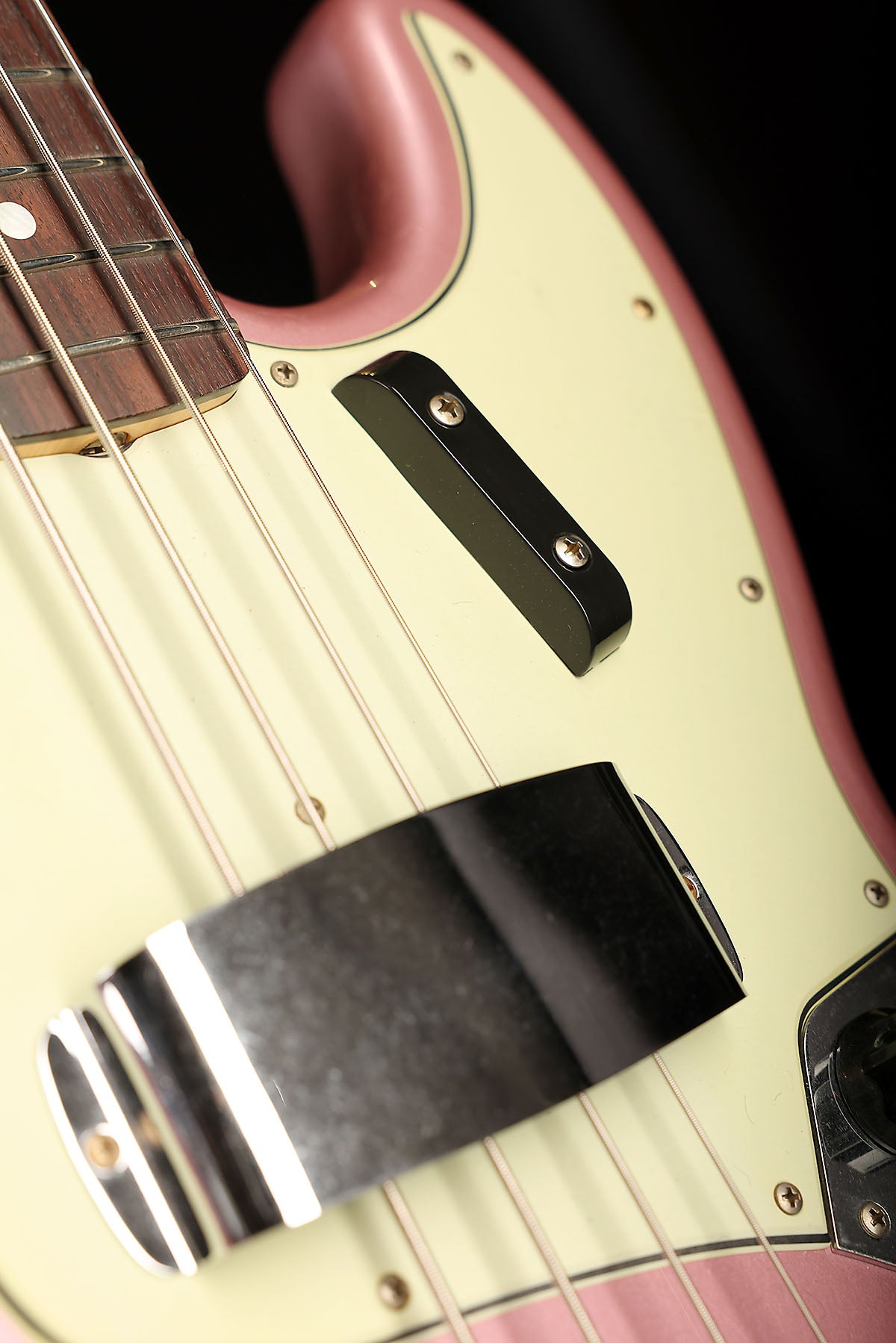 Fender Custom Shop 1965 Jazz Bass Faded Burgandy Mist Metallic w/matching headstock