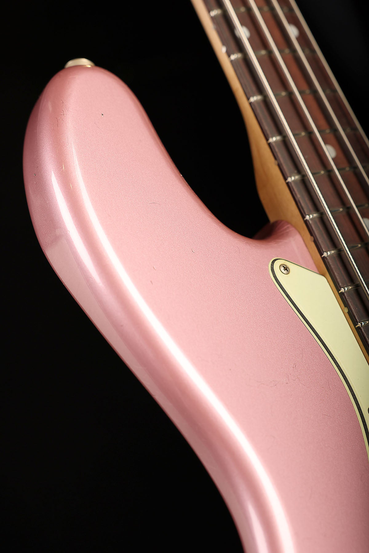 Fender Custom Shop 1965 Jazz Bass Faded Burgandy Mist Metallic w/matching headstock