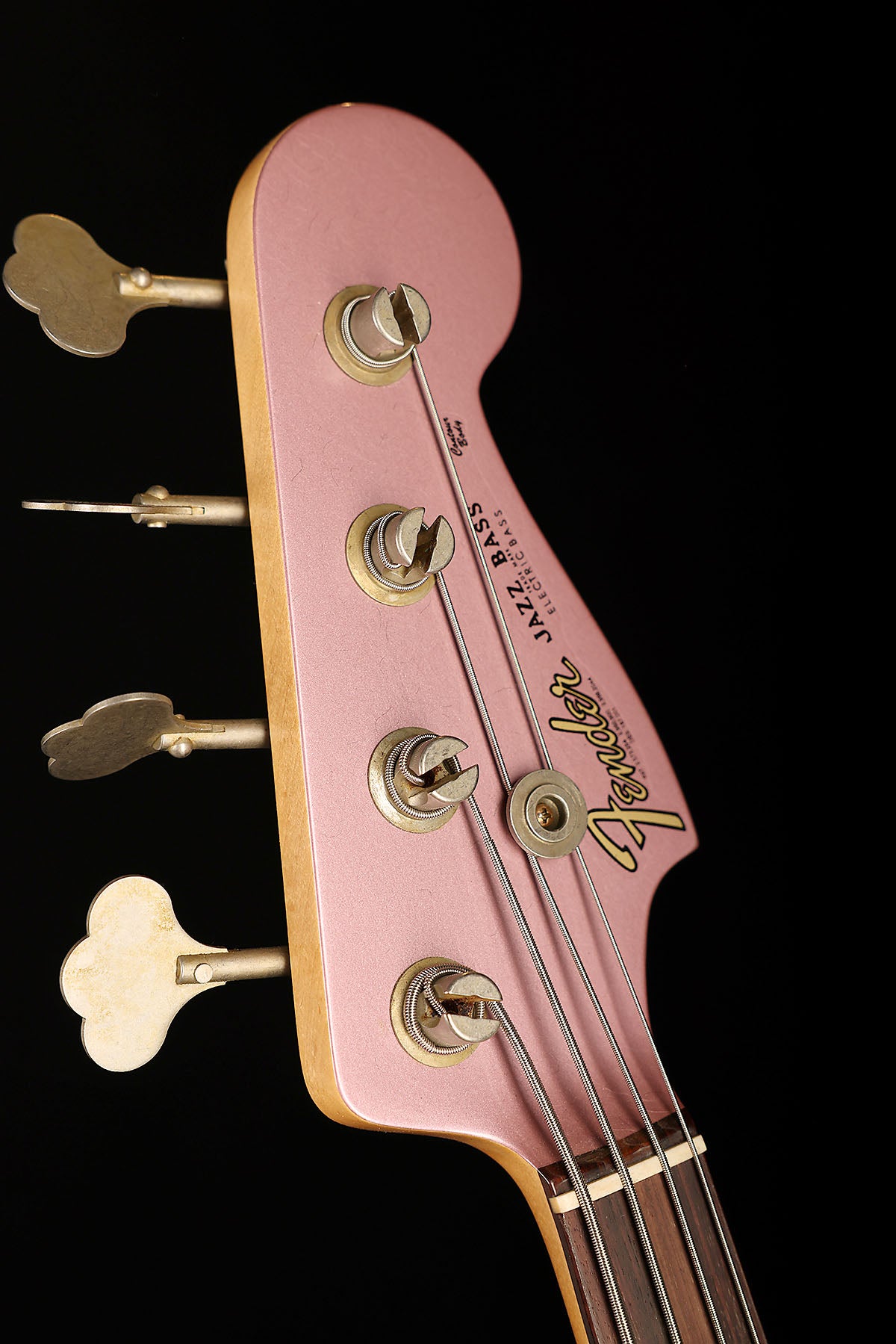 Fender Custom Shop 1965 Jazz Bass Faded Burgandy Mist Metallic w/matching headstock