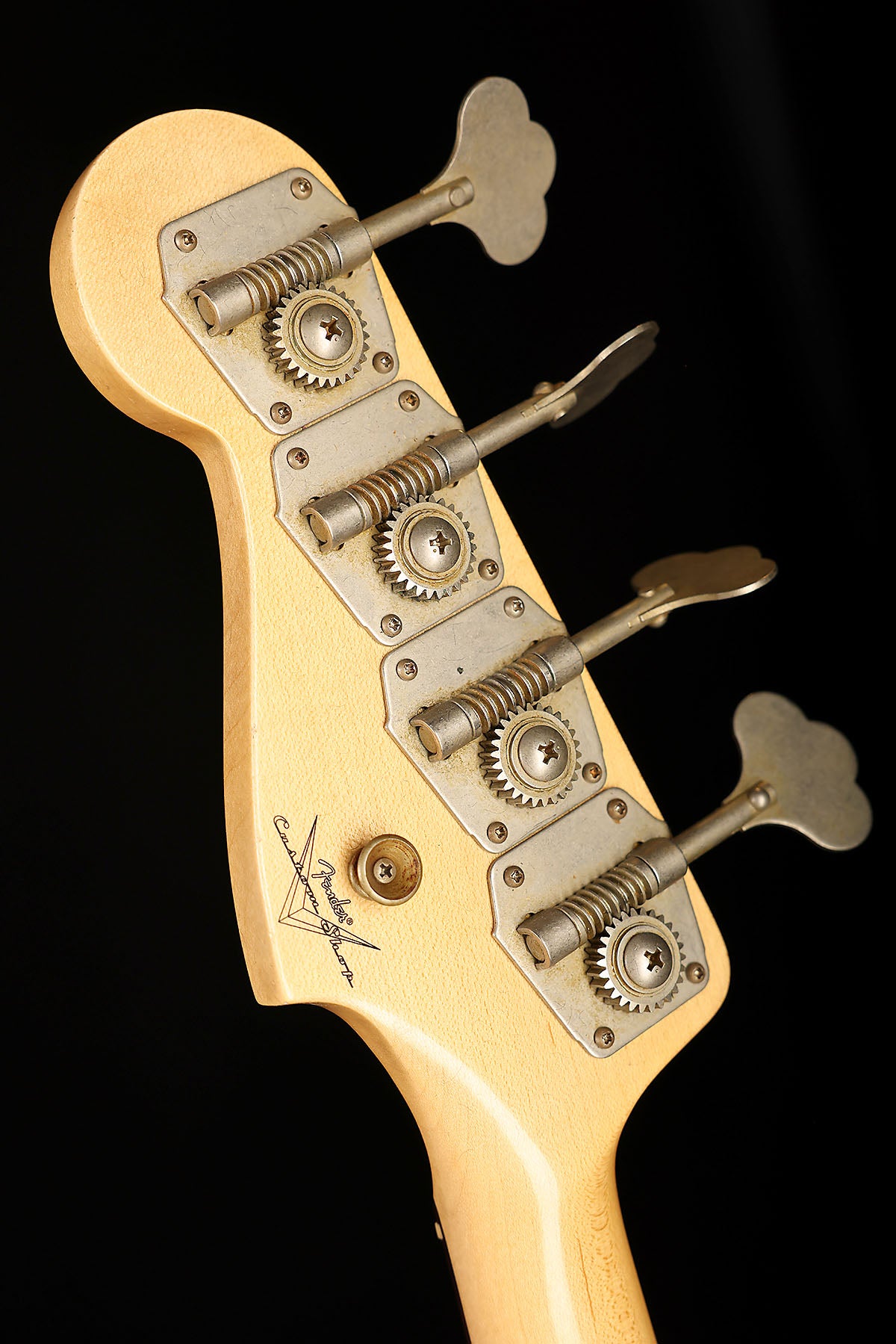 Fender Custom Shop 1965 Jazz Bass Faded Burgandy Mist Metallic w/matching headstock