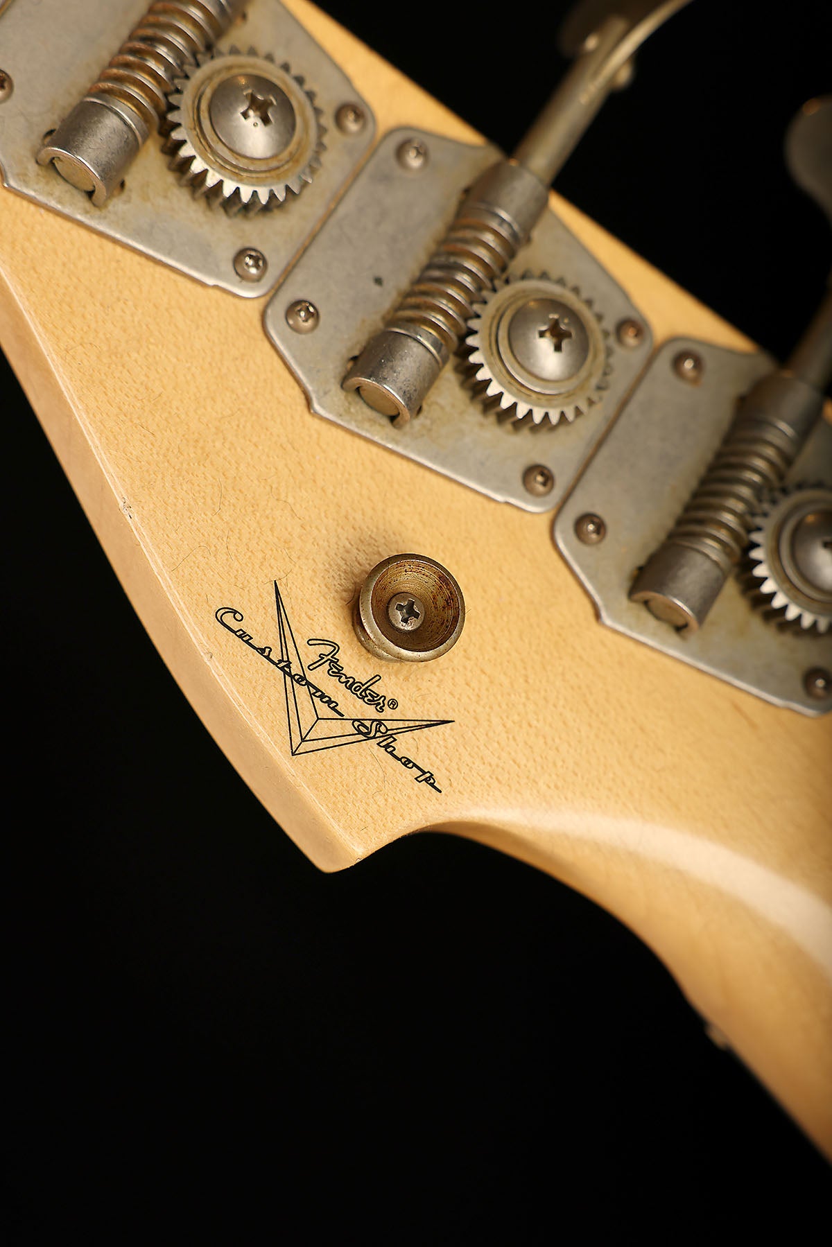 Fender Custom Shop 1965 Jazz Bass Faded Burgandy Mist Metallic w/matching headstock