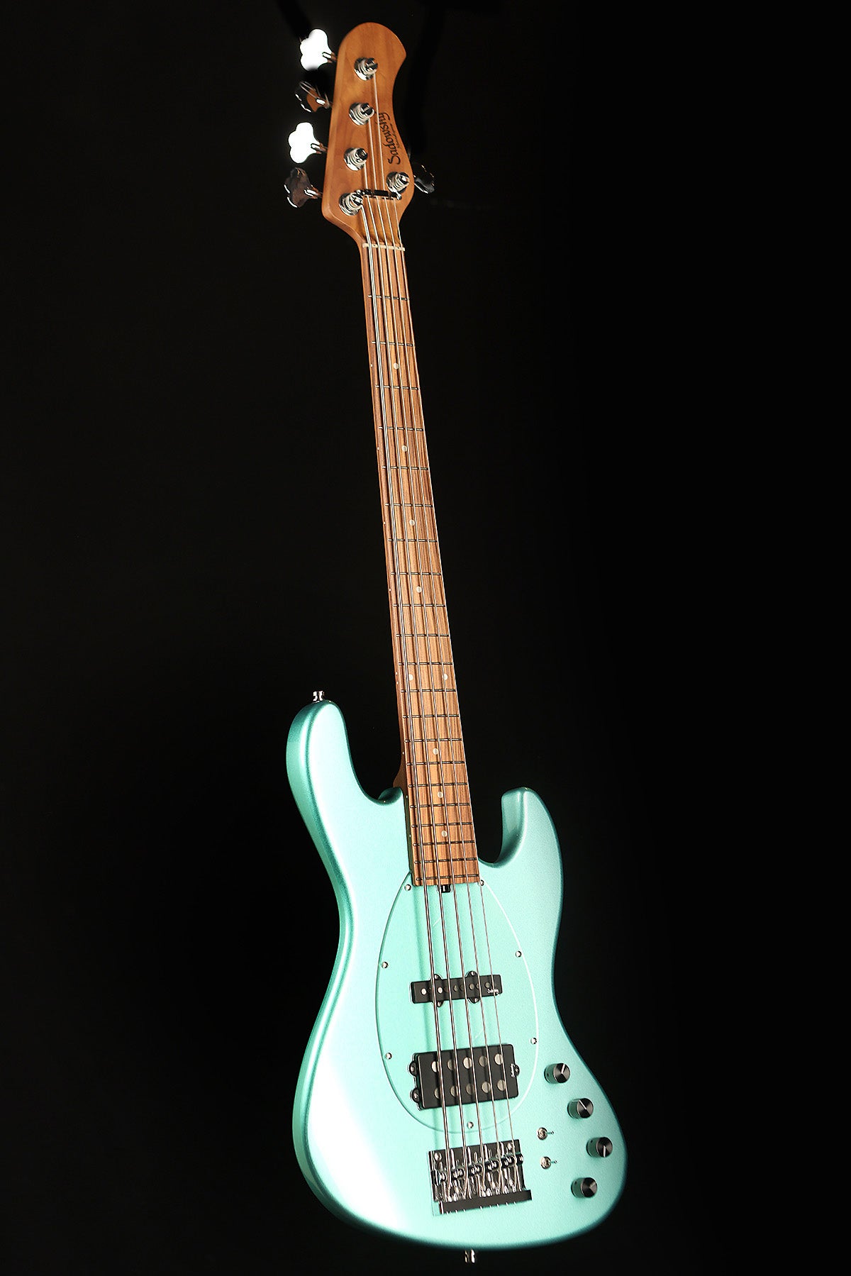 Sadowsky MetroExpress 21-Fret Vintage M/J Bass, Morado Fingerboard, 5-String - Solid Sage Green Metallic High Polish - Bass Centre Music Store Melbourne