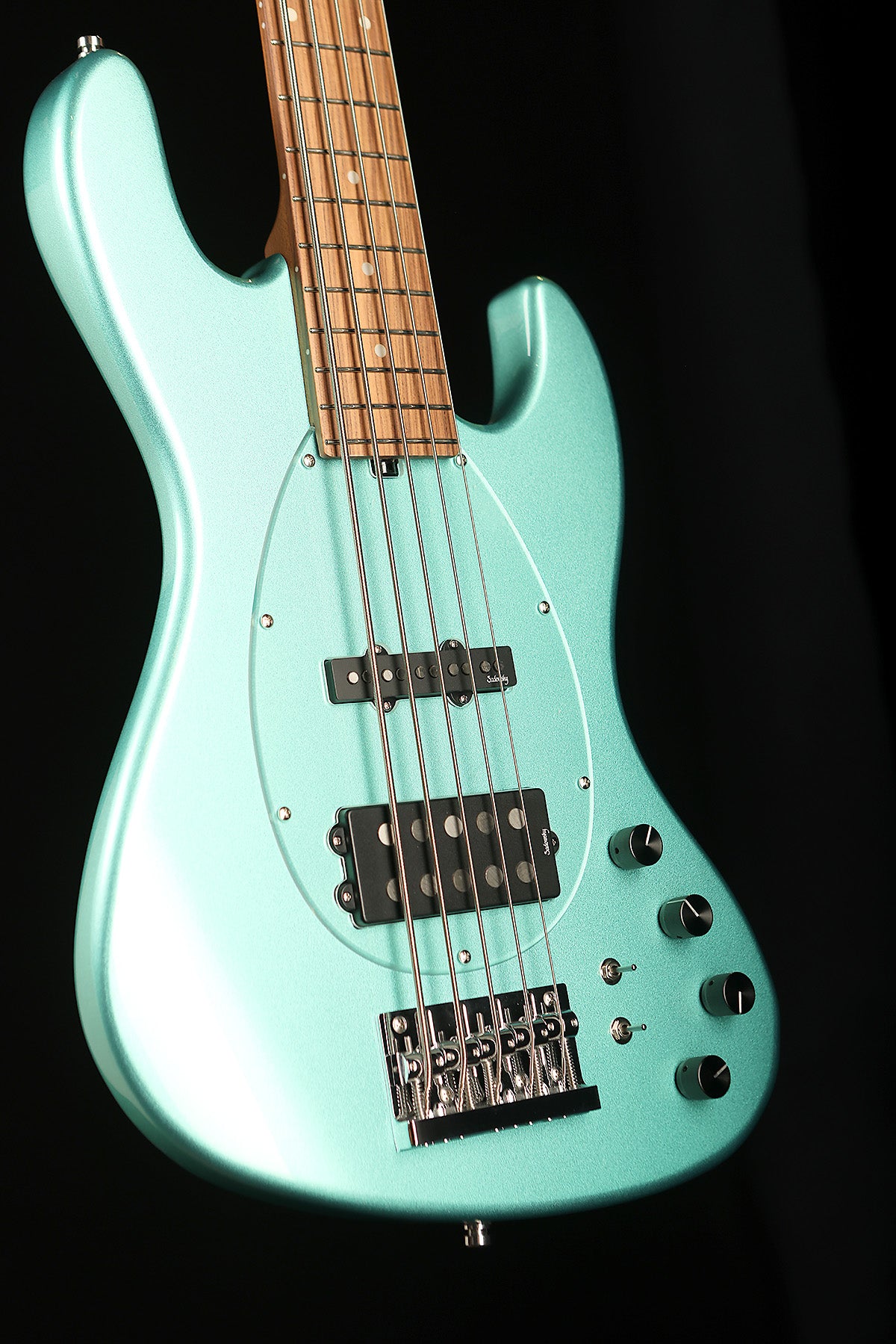 Sadowsky MetroExpress 21-Fret Vintage M/J Bass, Morado Fingerboard, 5-String - Solid Sage Green Metallic High Polish - Bass Centre Music Store Melbourne