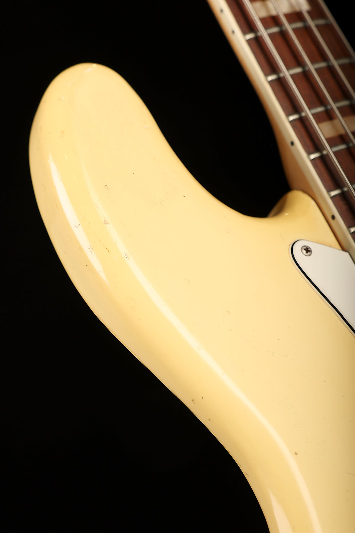 Preloved 1975 Fender Jazz Bass Olympic White w/case - Bass Centre Music Store Melbourne