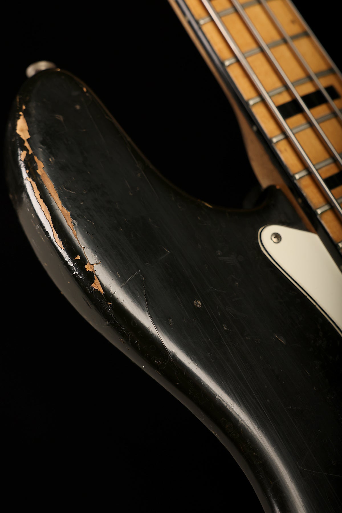 Preloved 1972 Fender Jazz Bass Black 'black block' w/case - Bass Centre Music Store Melbourne