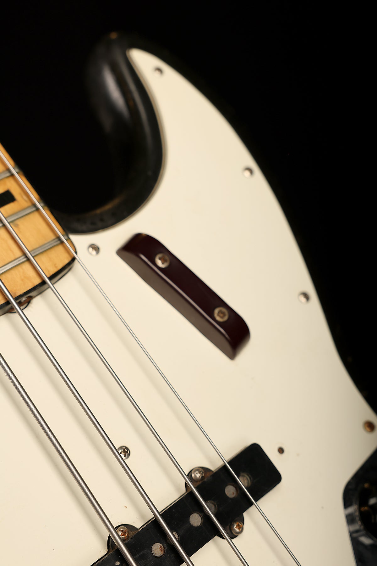 Preloved 1972 Fender Jazz Bass Black 'black block' w/case - Bass Centre Music Store Melbourne