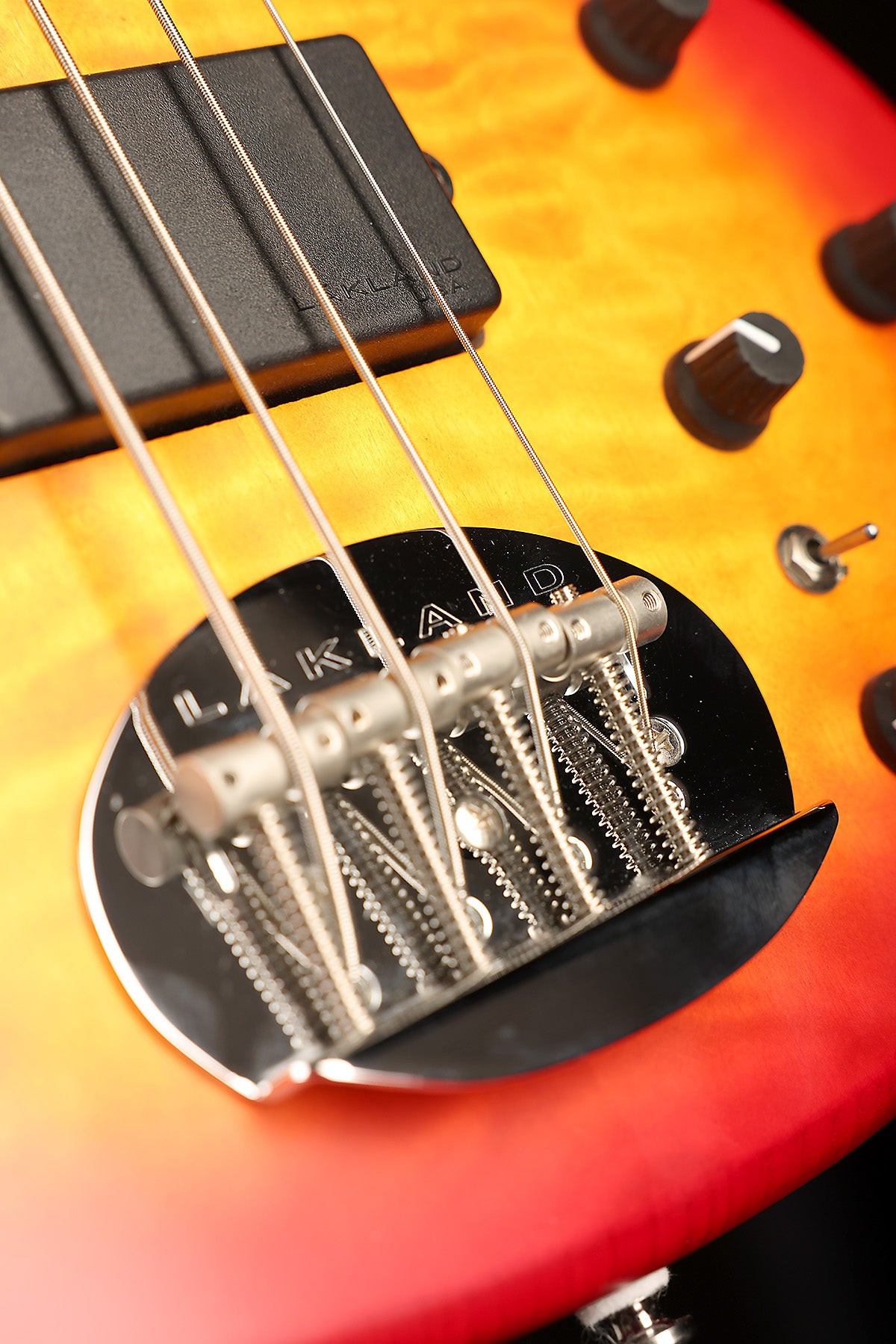 Lakland Sykline 44-02 Deluxe Satin Cherry Burst - Bass Centre Music Store Melbourne