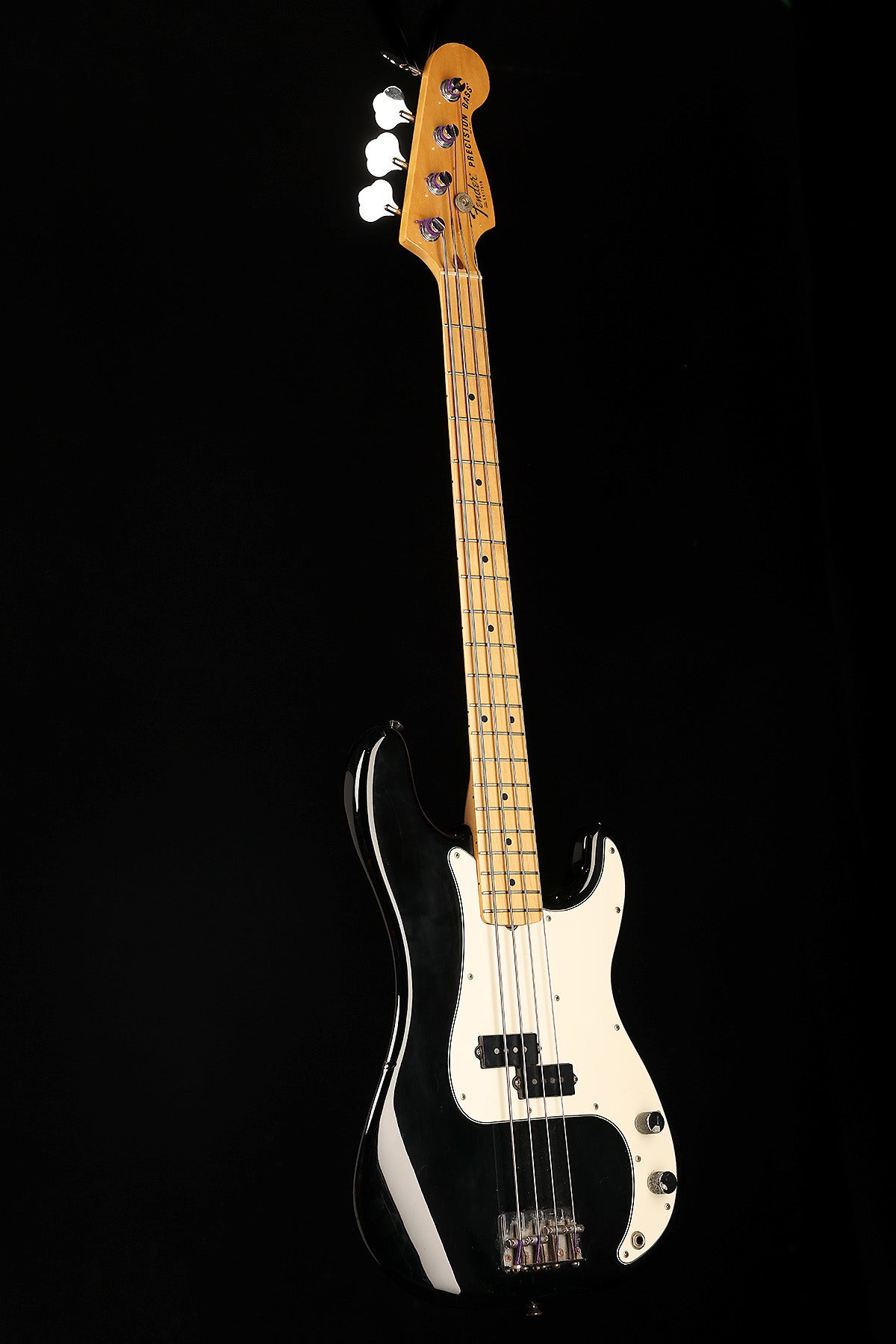 Preloved 1979 Fender Precision Bass Black Maple with Fender case - Bass Centre Music Store Melbourne