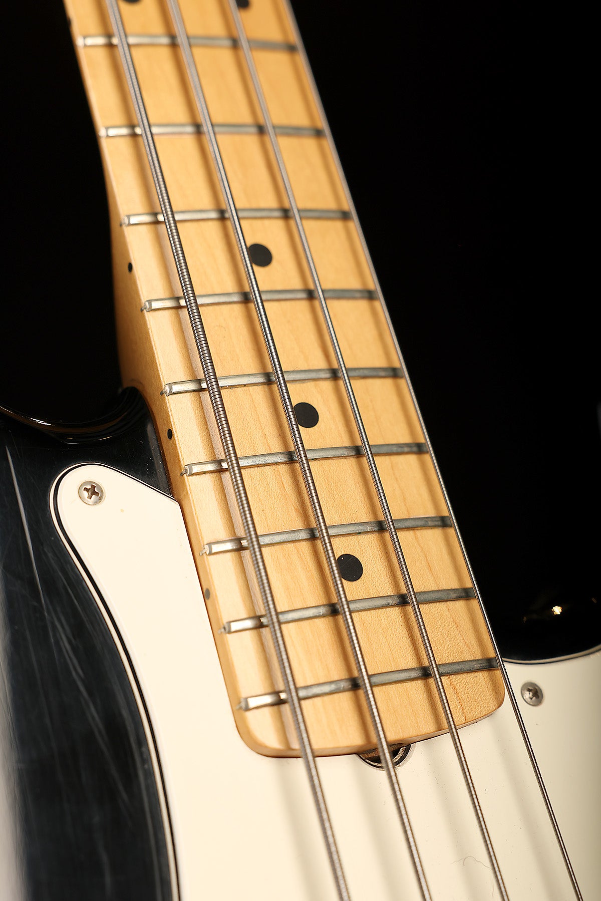 Preloved 1979 Fender Precision Bass Black Maple with Fender case - Bass Centre Music Store Melbourne