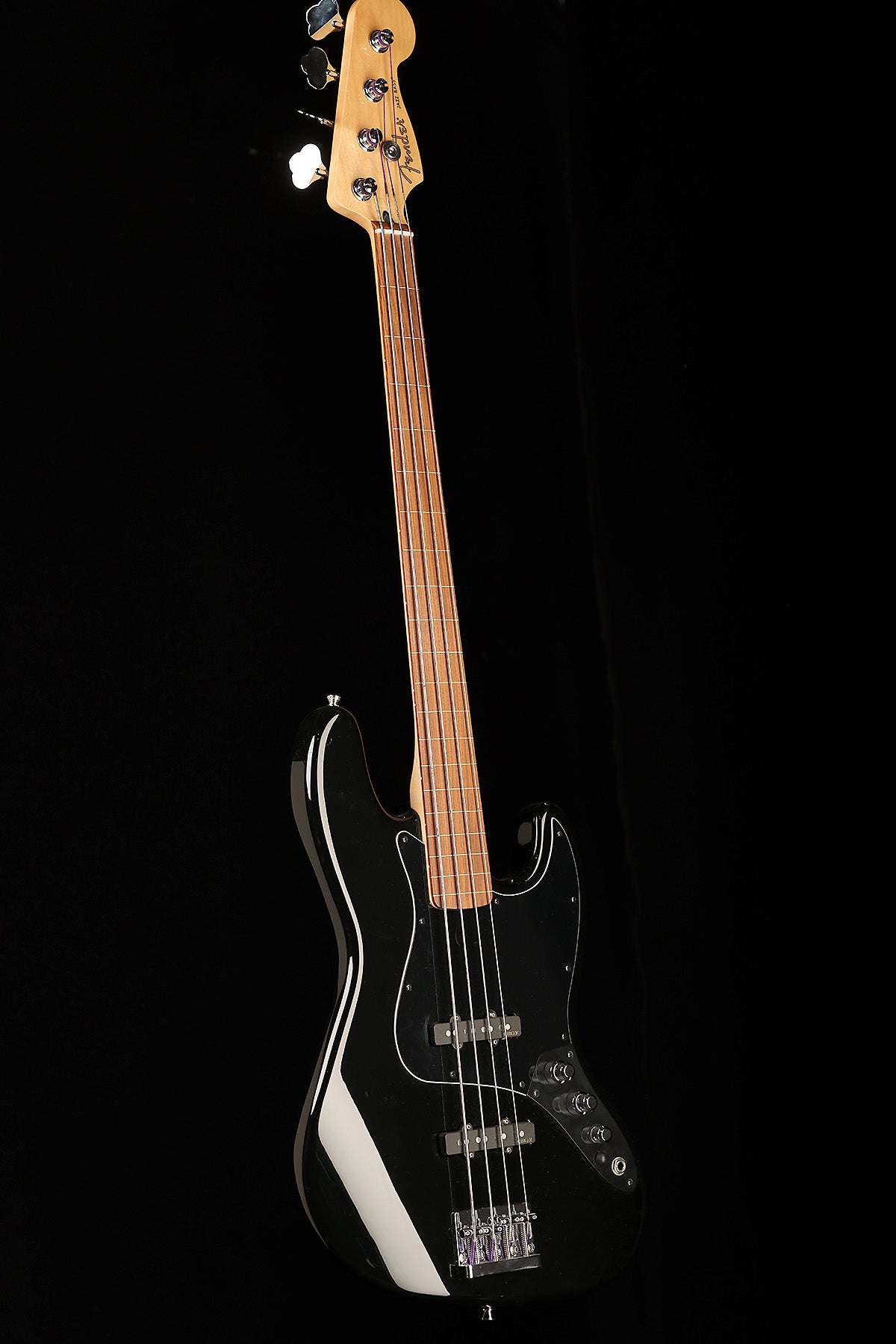 Preloved Fender Mexico Fretless Jazz with EMG pickups and Gig Bag
