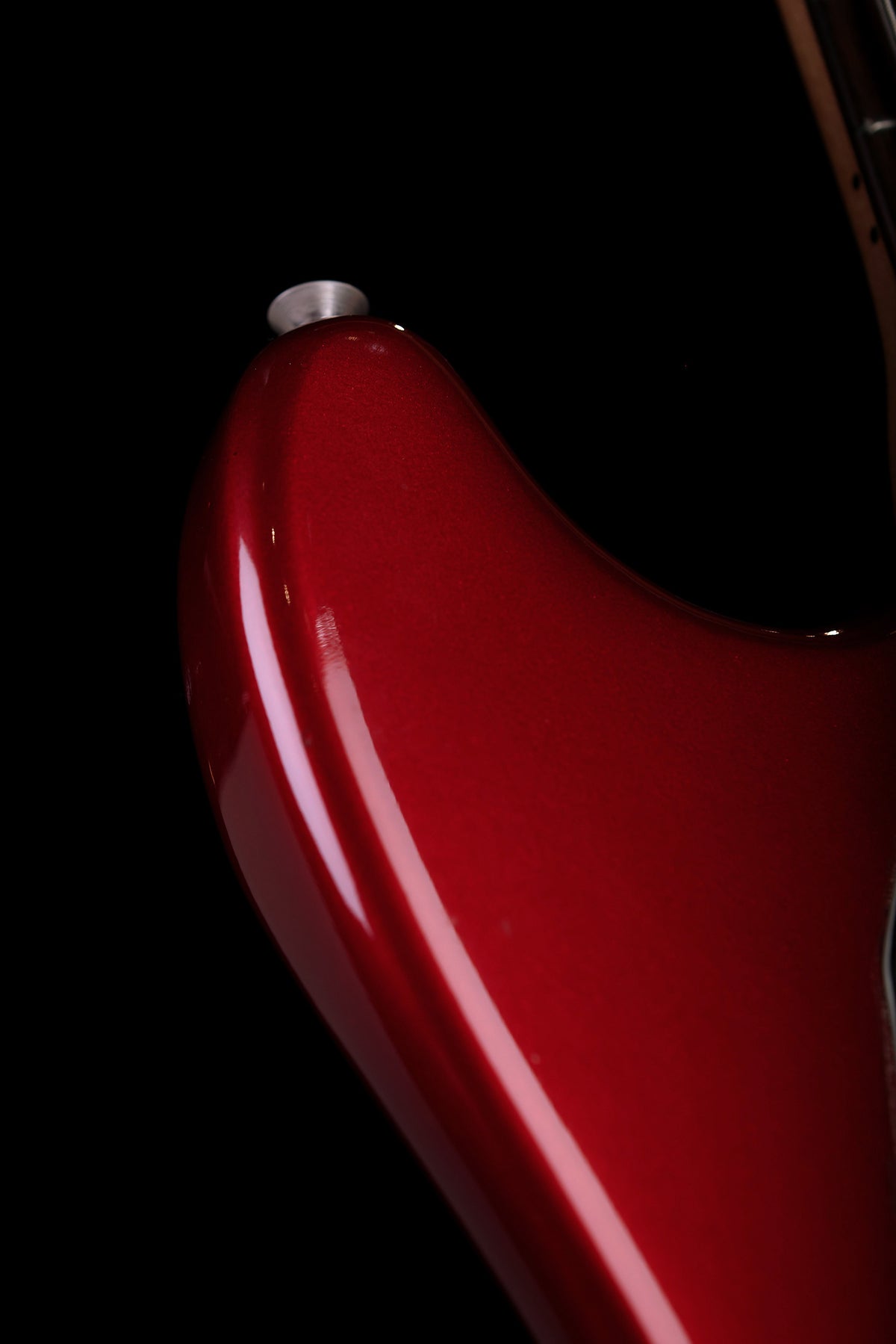 Preloved Fender 70&#39;s Mustang Candy Apple Red Competition Stripe w/case - Bass Centre Music Store Melbourne