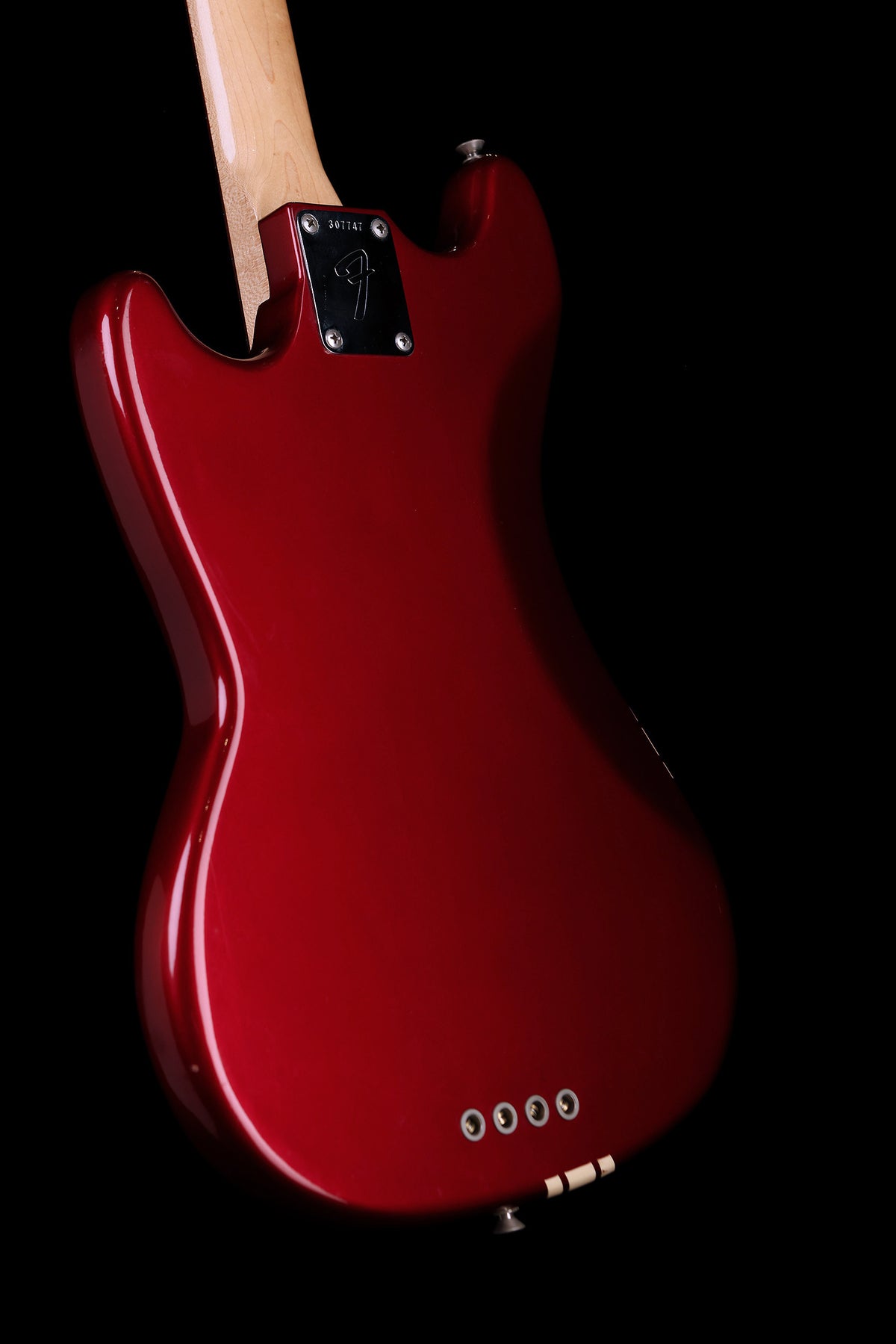 Preloved Fender 70&#39;s Mustang Candy Apple Red Competition Stripe w/case - Bass Centre Music Store Melbourne