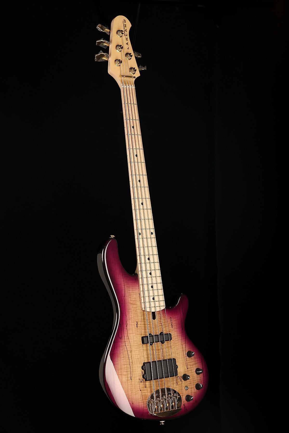 Lakland Skyline 55-02 Deluxe Spalted Maple Violet Burst - Bass Centre Music Store Melbourne
