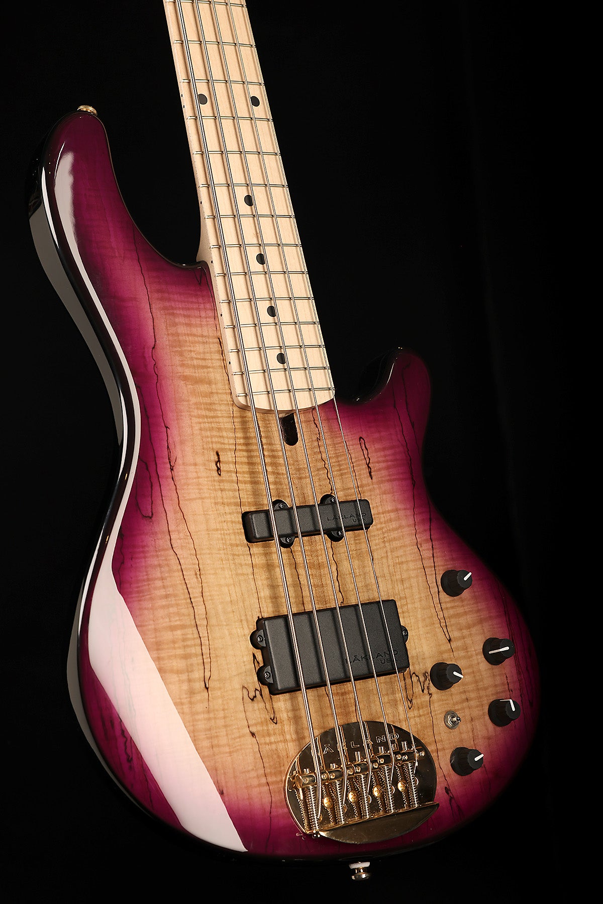 Lakland Skyline 55-02 Deluxe Spalted Maple Violet Burst - Bass Centre Music Store Melbourne