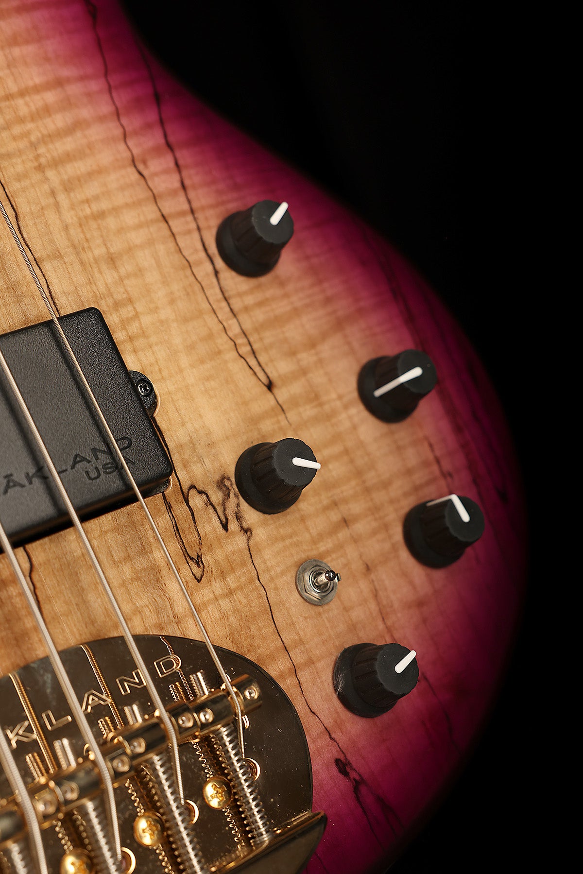 Lakland Skyline 55-02 Deluxe Spalted Maple Violet Burst - Bass Centre Music Store Melbourne