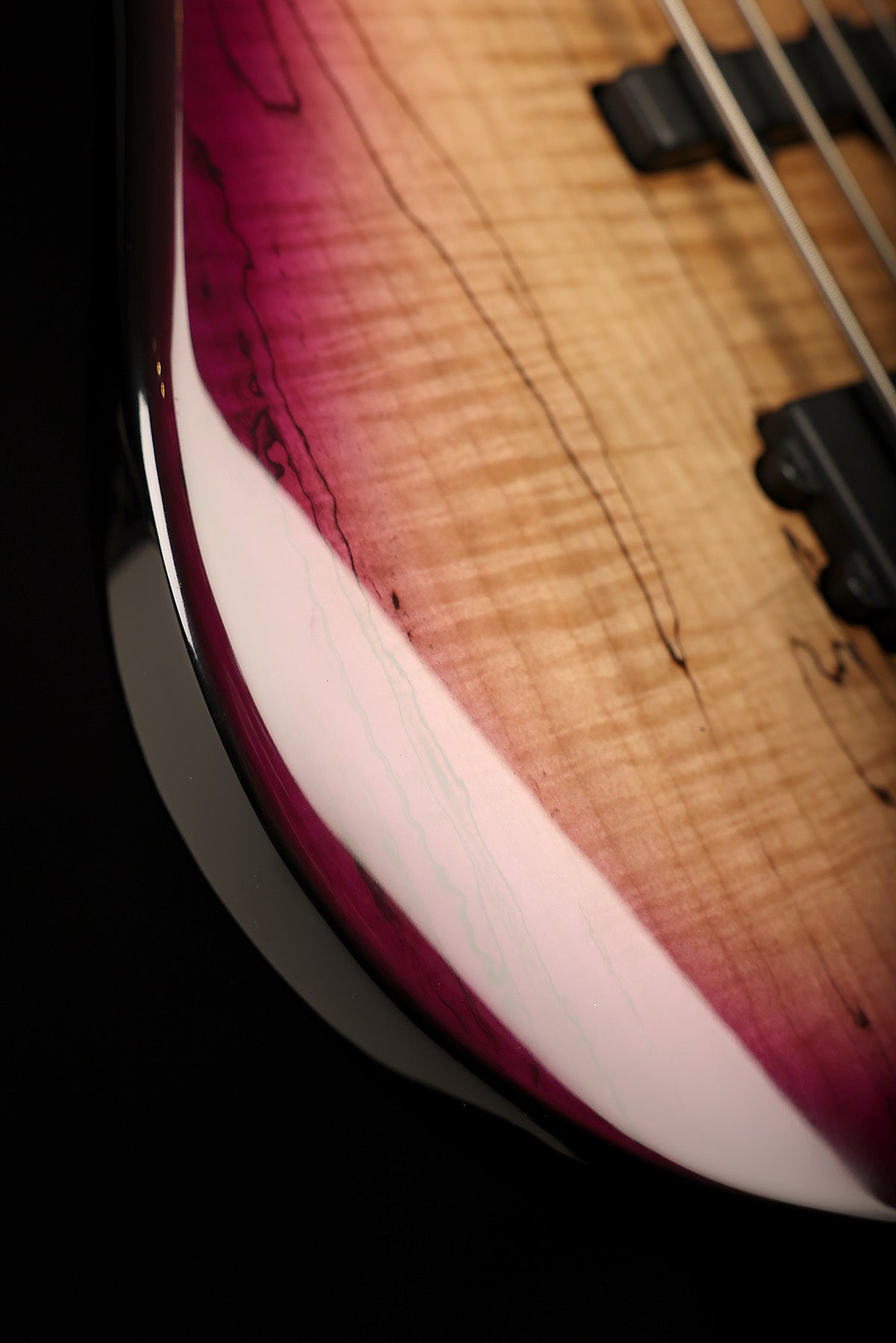 Lakland Skyline 55-02 Deluxe Spalted Maple Violet Burst - Bass Centre Music Store Melbourne