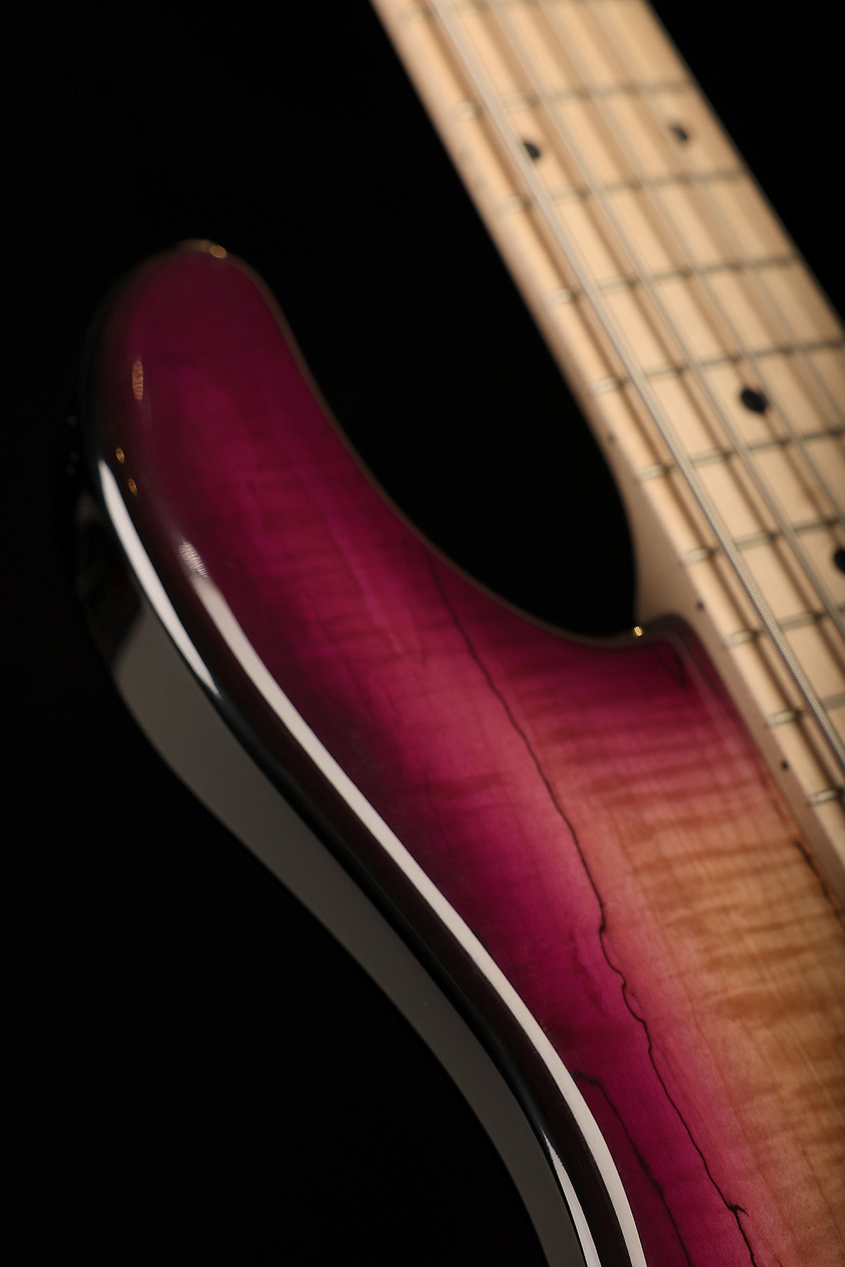 Lakland Skyline 55-02 Deluxe Spalted Maple Violet Burst - Bass Centre Music Store Melbourne
