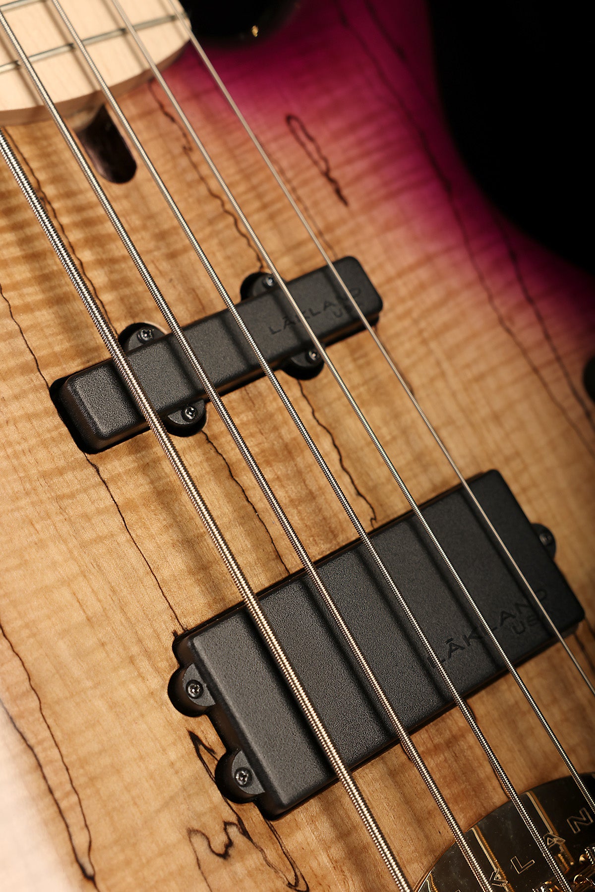Lakland Skyline 55-02 Deluxe Spalted Maple Violet Burst - Bass Centre Music Store Melbourne