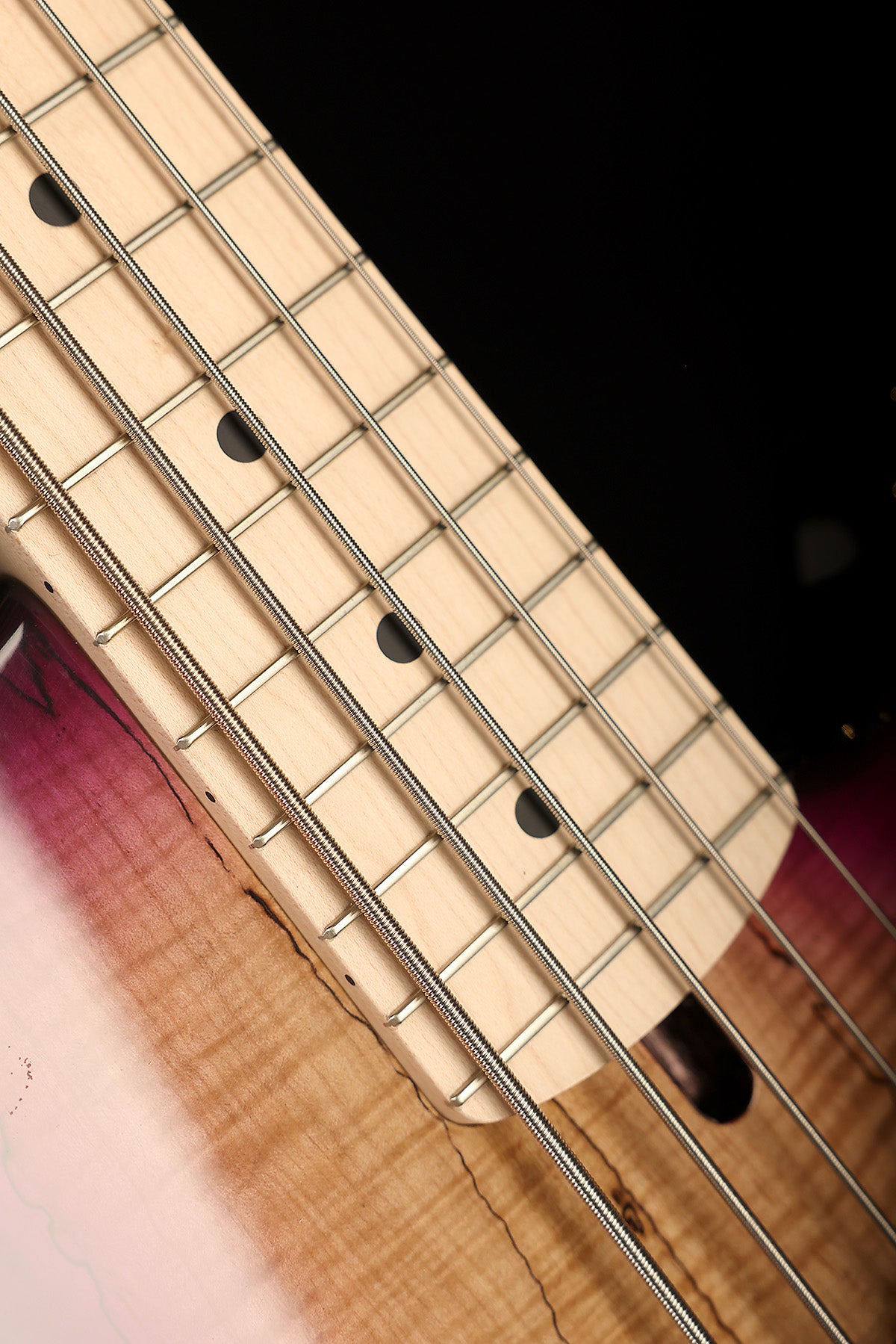 Lakland Skyline 55-02 Deluxe Spalted Maple Violet Burst - Bass Centre Music Store Melbourne
