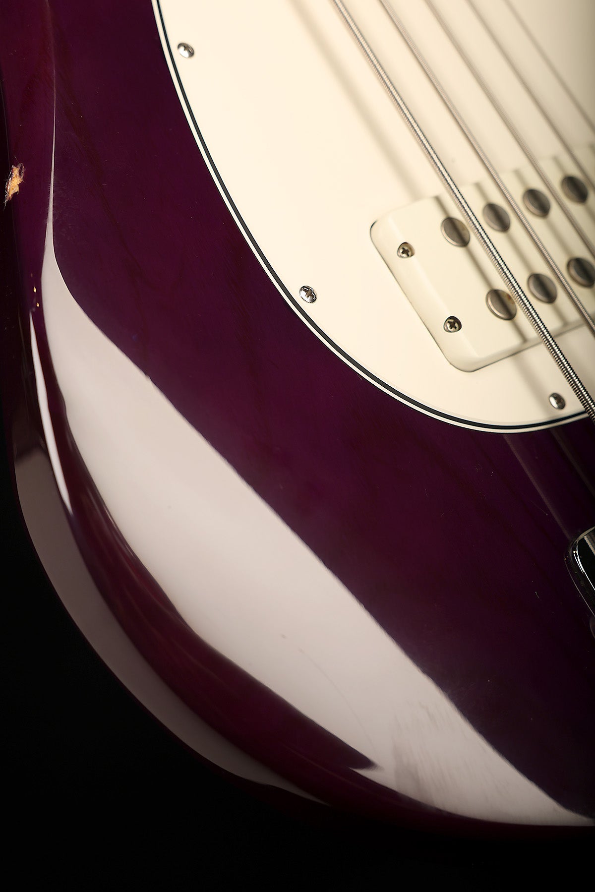 Preloved Ernie Ball Music Man Stingray 5 Translucent Purple Made in USA, w/ Case - Bass Centre Music Store Melbourne