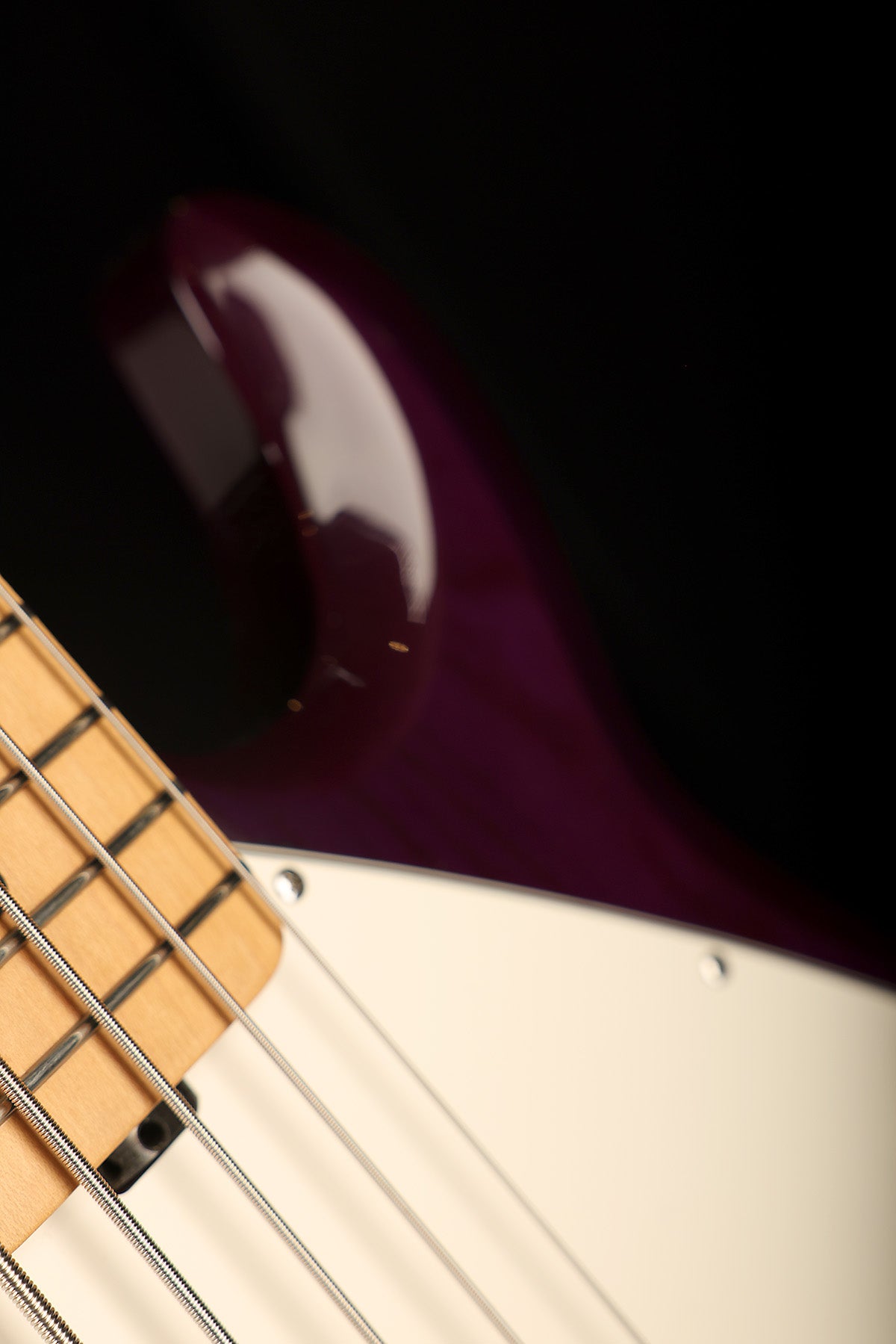 Preloved Ernie Ball Music Man Stingray 5 Translucent Purple Made in USA, w/ Case - Bass Centre Music Store Melbourne