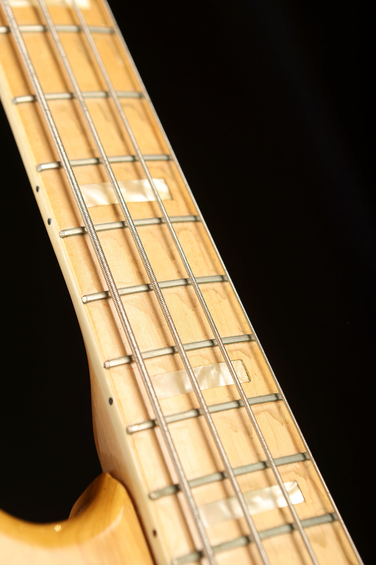 1977 Fender Jazz Bass, Natural - Maple w/case - Bass Centre Music Store Melbourne