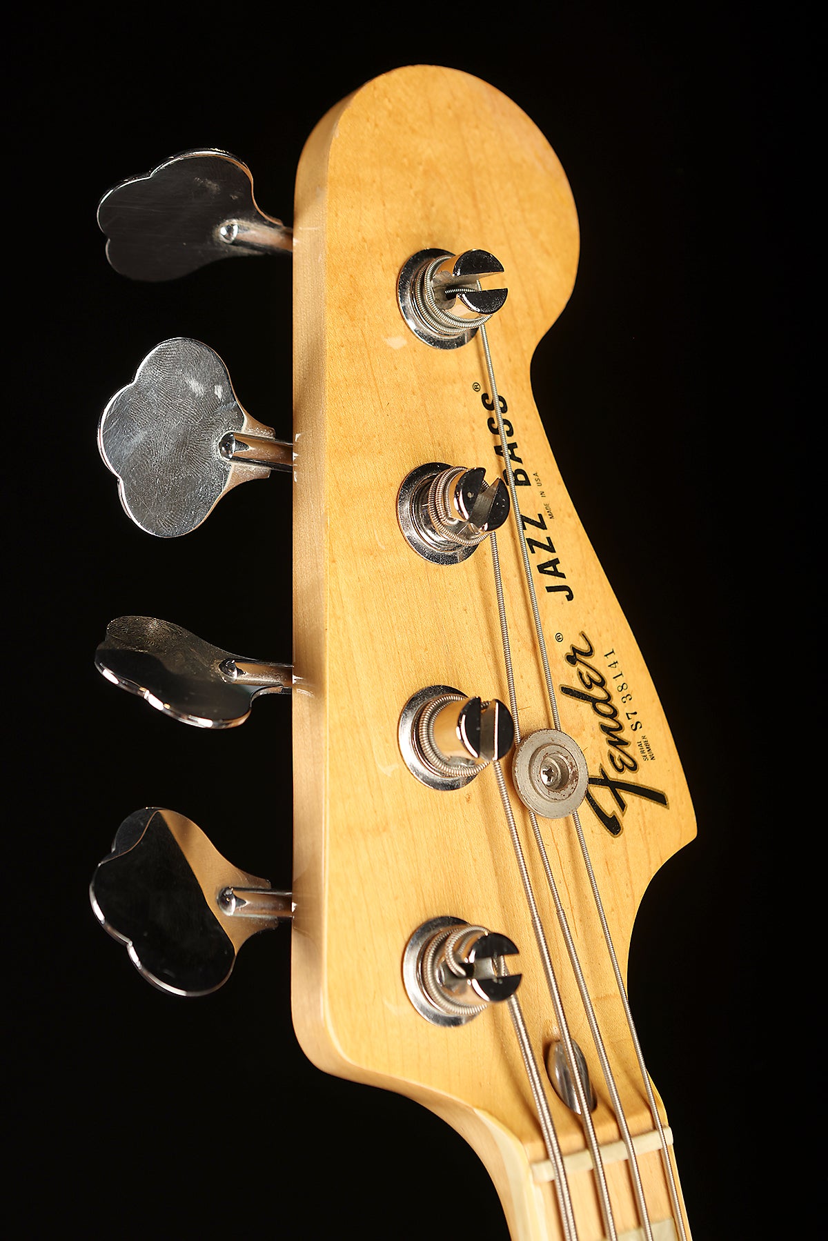 1977 Fender Jazz Bass, Natural - Maple w/case - Bass Centre Music Store Melbourne