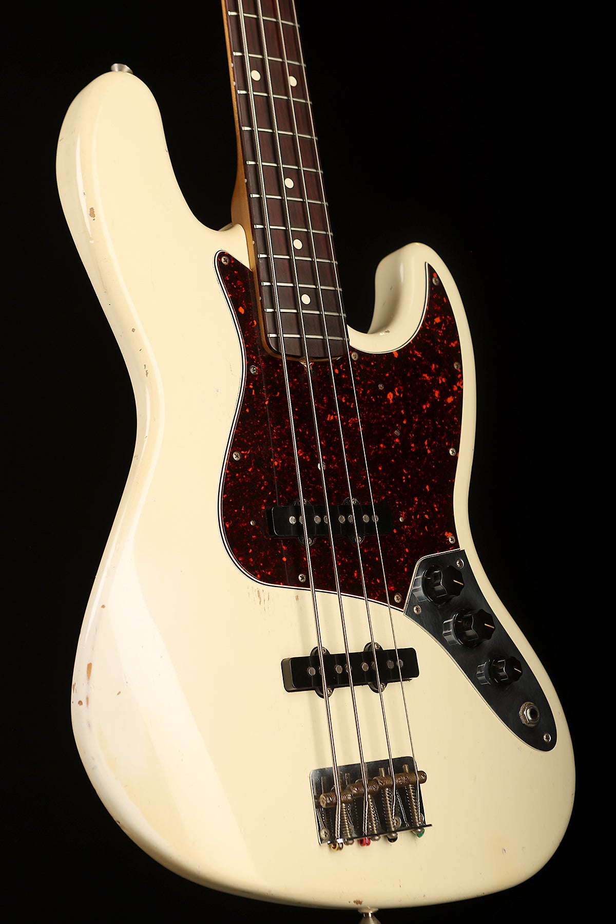 Preloved 1998 Fender Custom Shop 1960 Jazz Bass &#39;Cunetto&#39; Relic Olympic White w/case