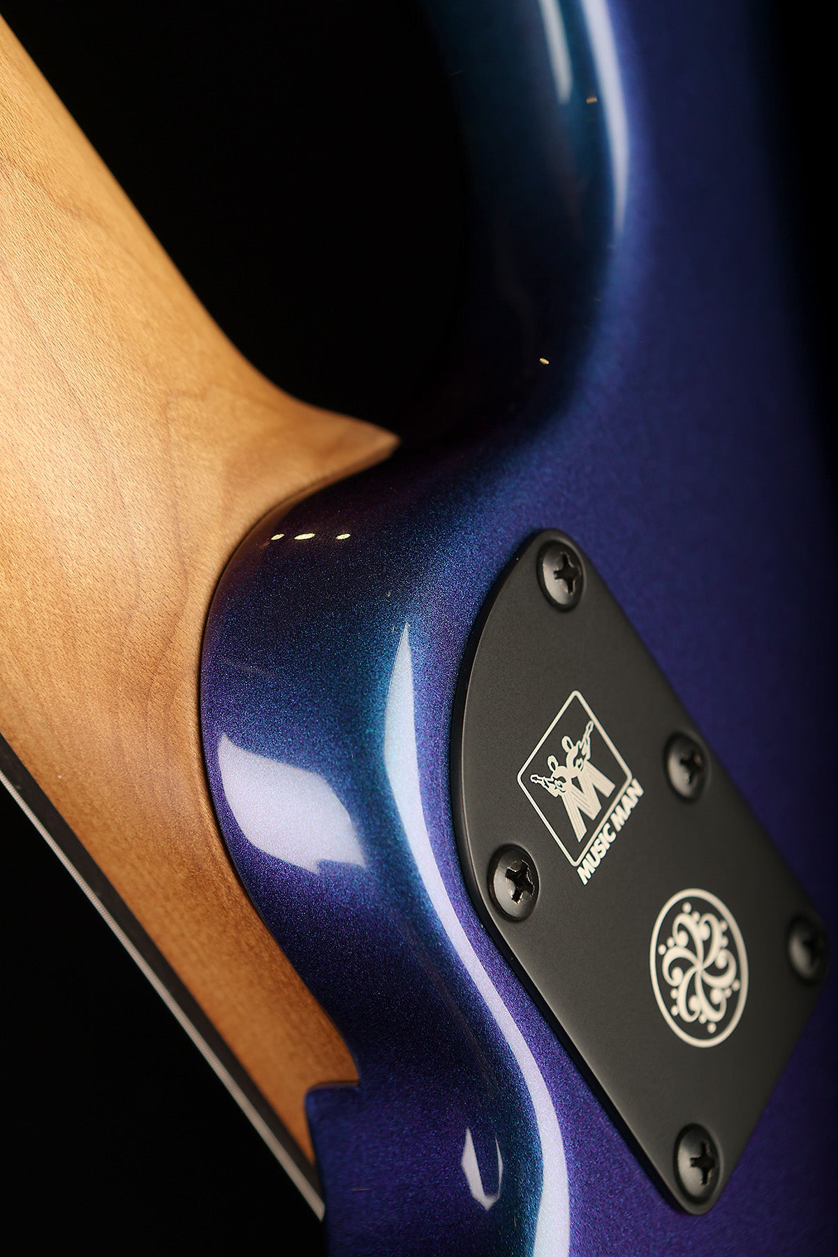 Ernie Ball Music Man Dark Ray 5 Sapphire Iris Limited Edition - Bass Centre Music Store Melbourne