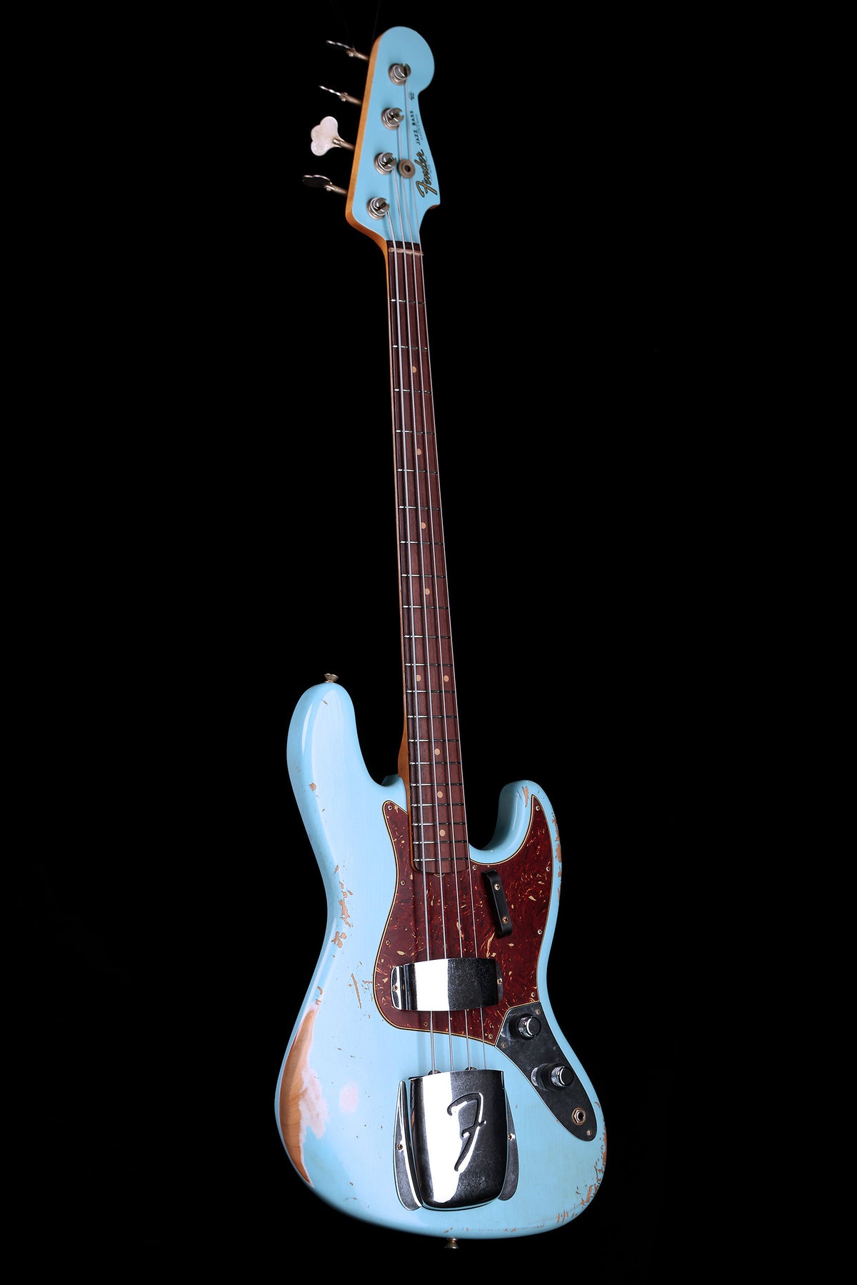 Fender Custom Shop 1961 Jazz Bass Relic Daphne Blue - Bass Centre Music Store Melbourne