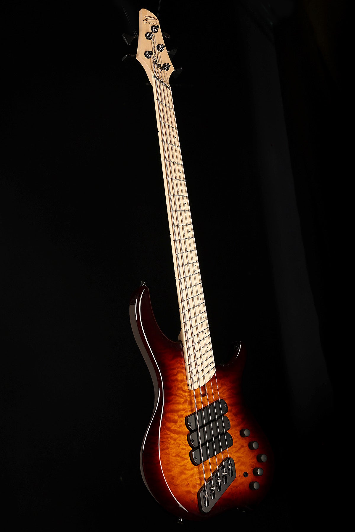 Dingwall Combustion 5 Quilt Top, 3X, Maple FB, Vintage Burst - Bass Centre Music Store Melbourne