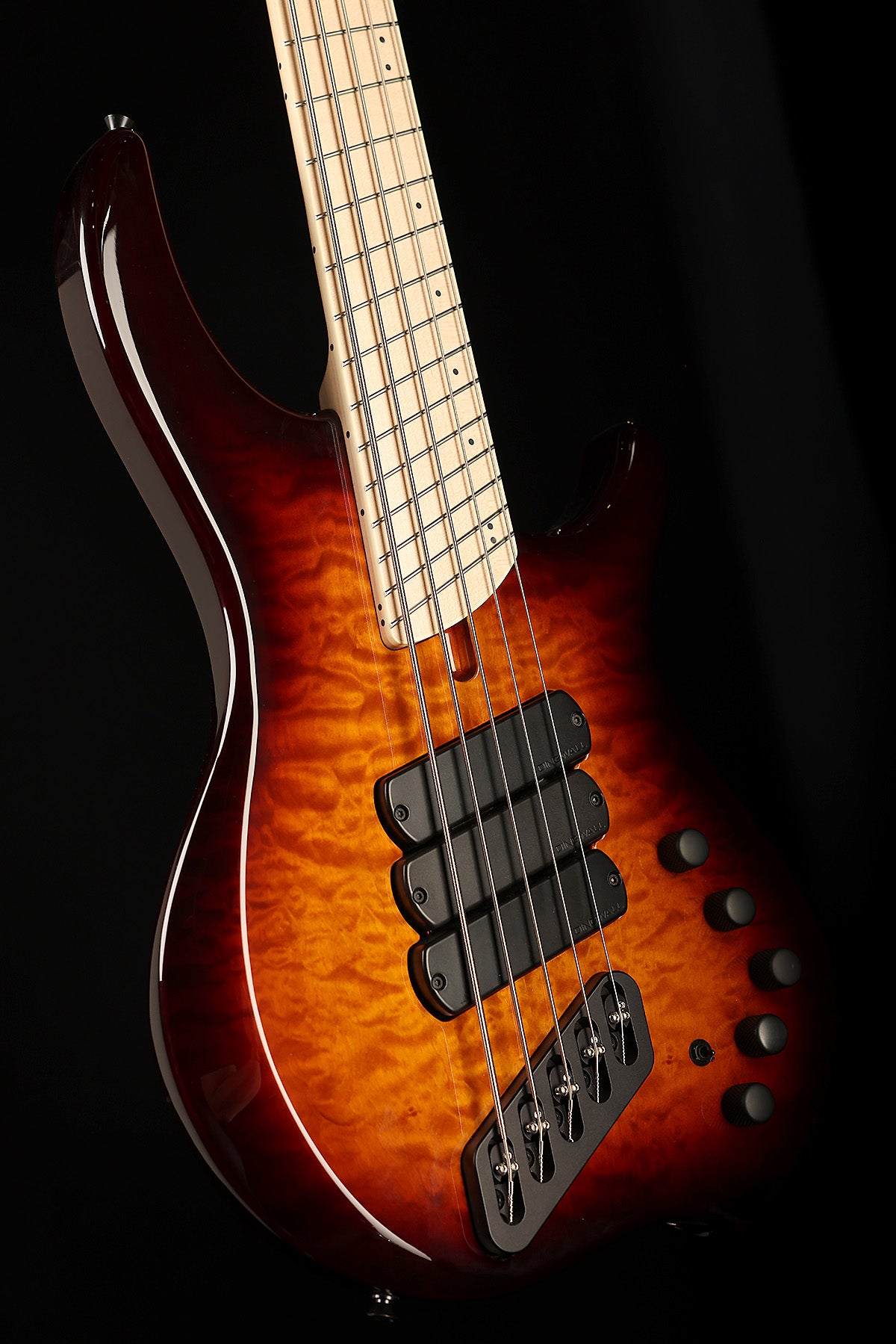 Dingwall Combustion 5 Quilt Top, 3X, Maple FB, Vintage Burst - Bass Centre Music Store Melbourne