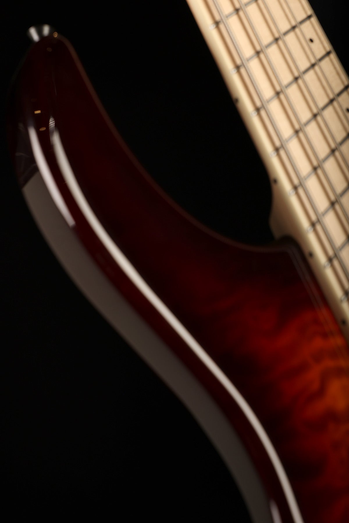 Dingwall Combustion 5 Quilt Top, 3X, Maple FB, Vintage Burst - Bass Centre Music Store Melbourne