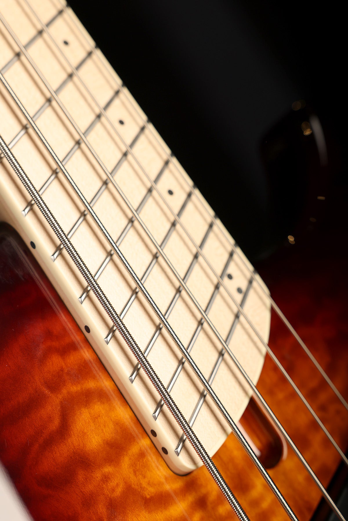 Dingwall Combustion 5 Quilt Top, 3X, Maple FB, Vintage Burst - Bass Centre Music Store Melbourne