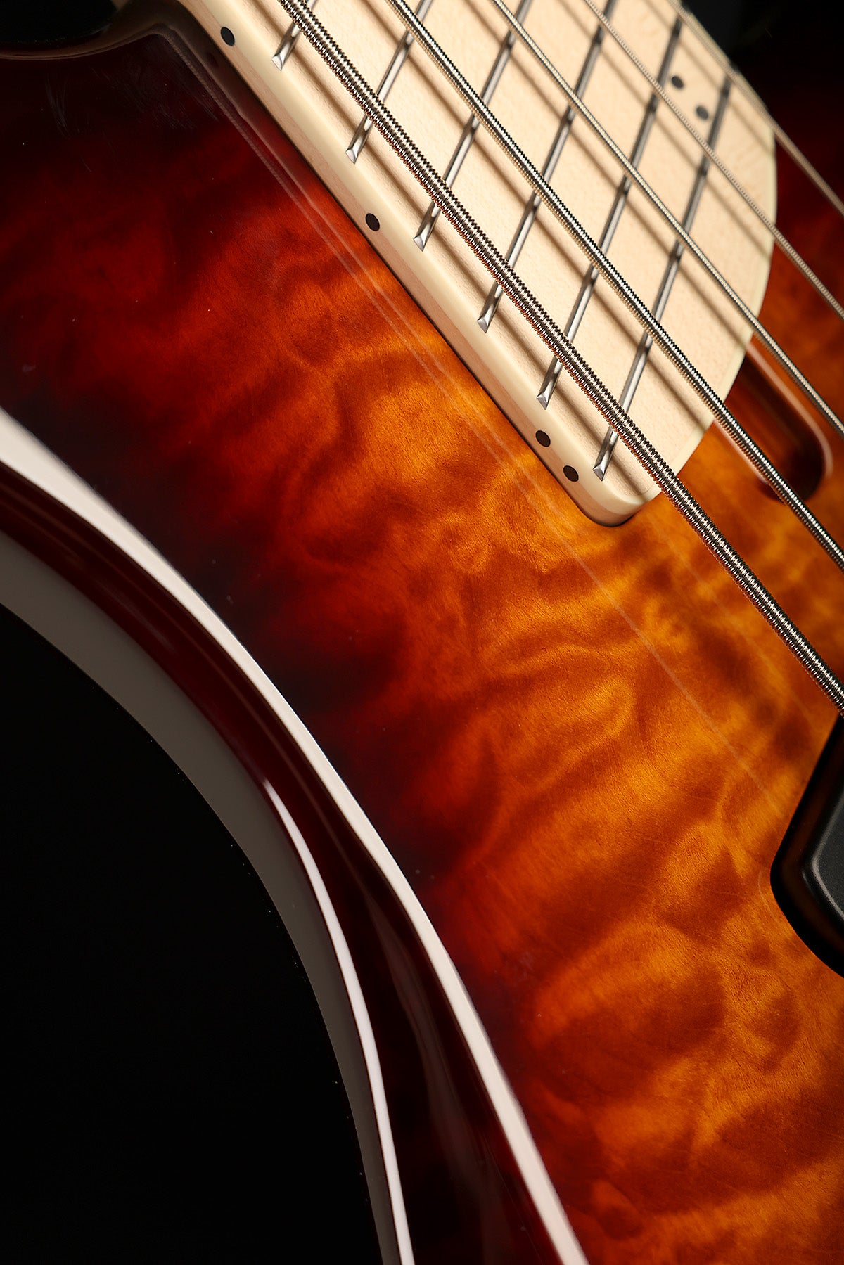 Dingwall Combustion 5 Quilt Top, 3X, Maple FB, Vintage Burst - Bass Centre Music Store Melbourne