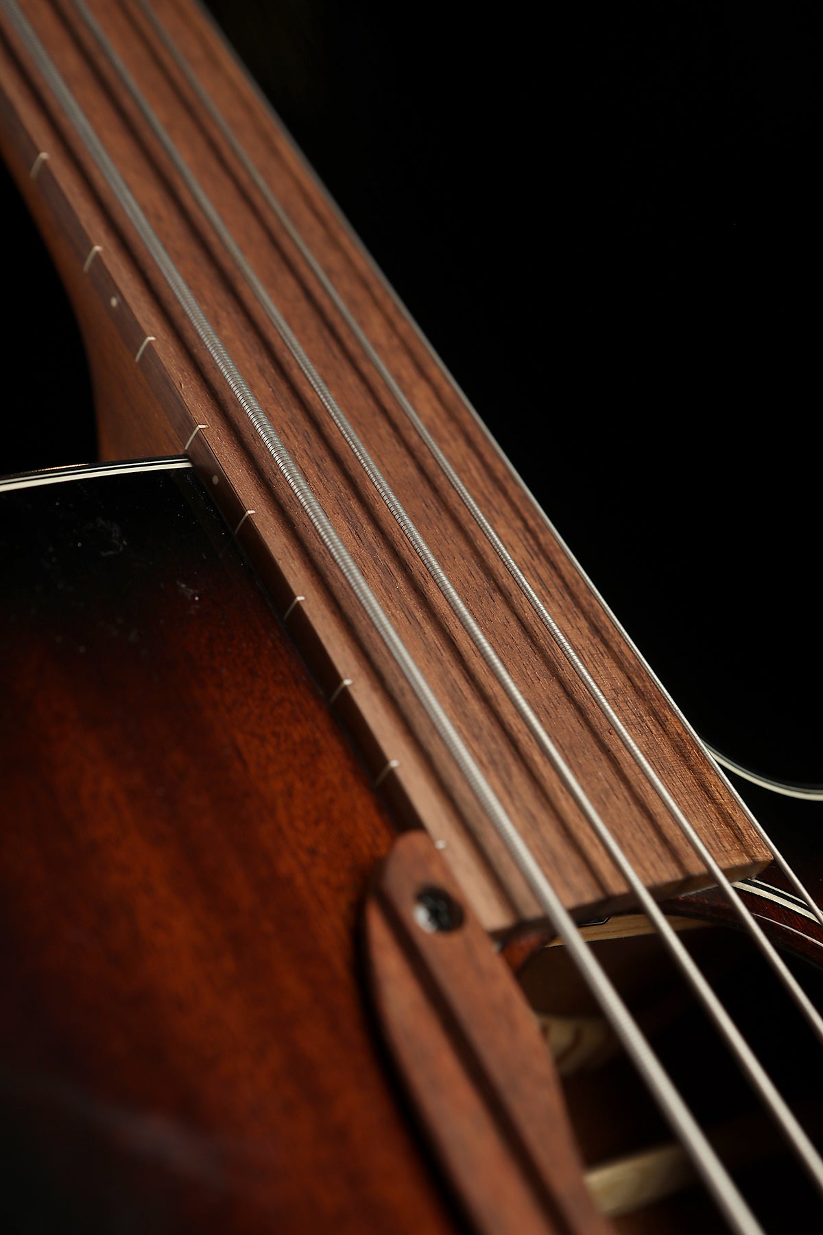 IBANEZ AEGB24FE Mahogany Sunburst Fretless Acoustic Bass - Bass Centre Music Store Melbourne