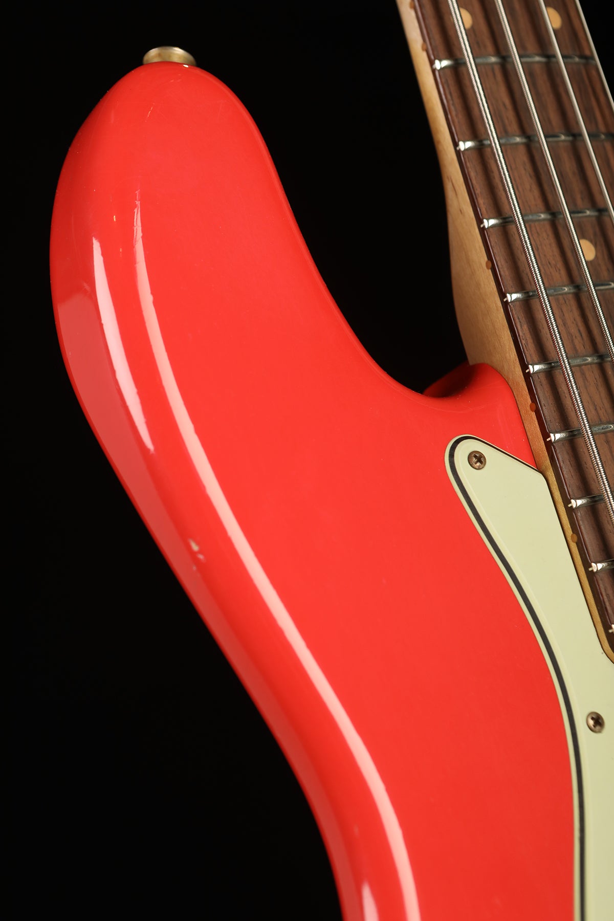 Fender Custom Shop LTD 64 Jazz Bass, Aged Fiesta Red, Journeyman Relic - Bass Centre Music Store Melbourne