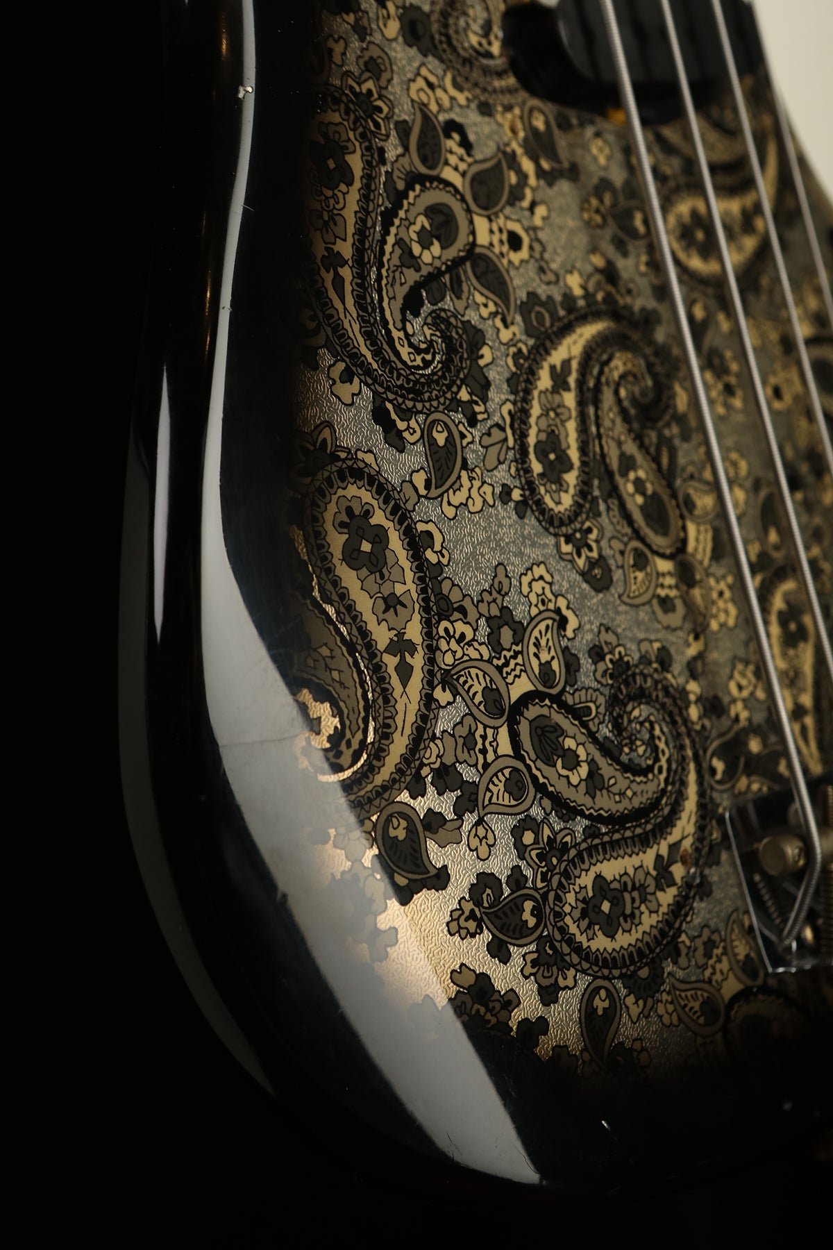 Fender Custom Shop Limited Edition &#39;54 Precision Bass® Journeyman Relic® Black Paisley - Bass Centre Music Store Melbourne