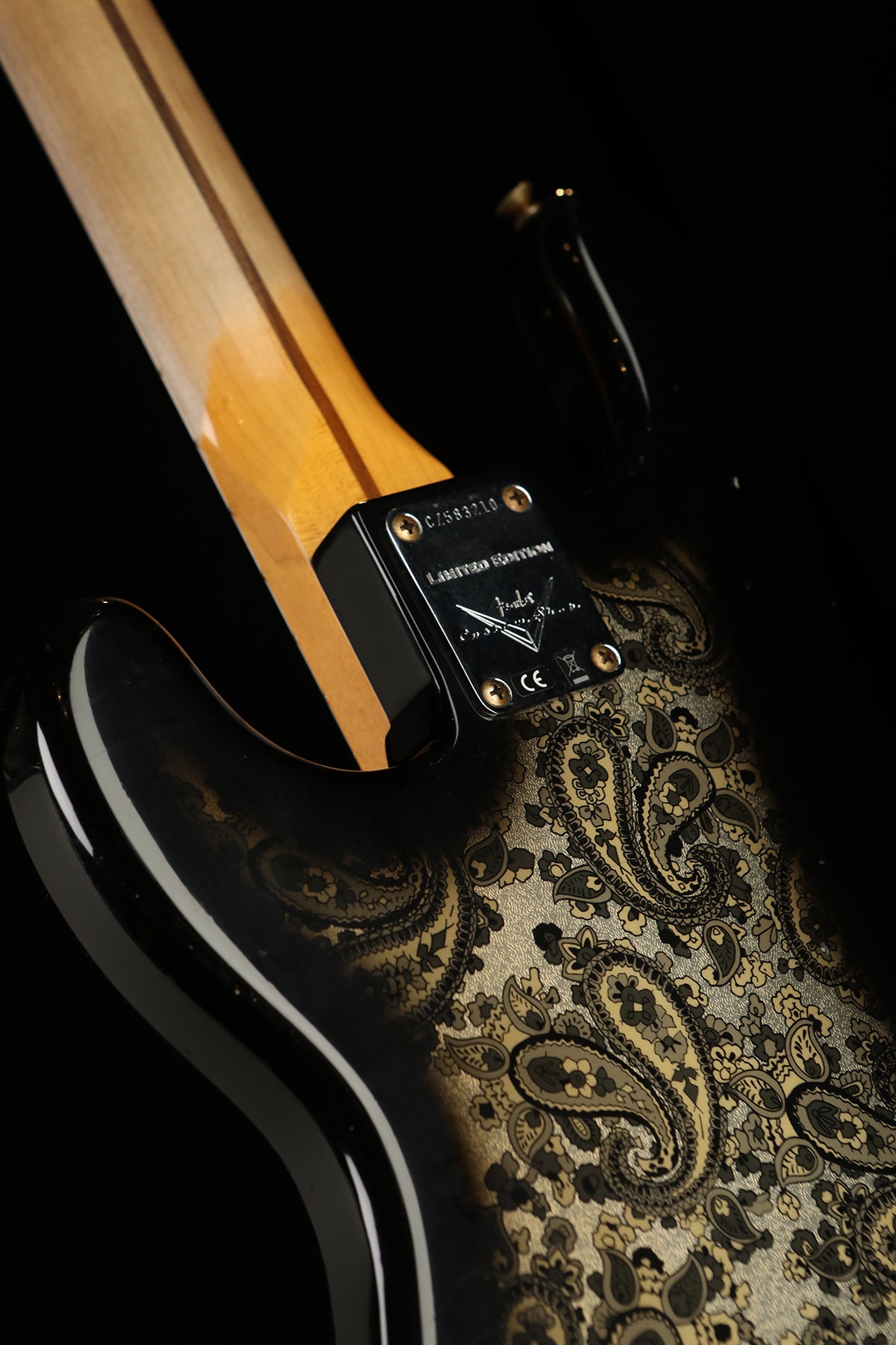 Fender Custom Shop Limited Edition &#39;54 Precision Bass® Journeyman Relic® Black Paisley - Bass Centre Music Store Melbourne