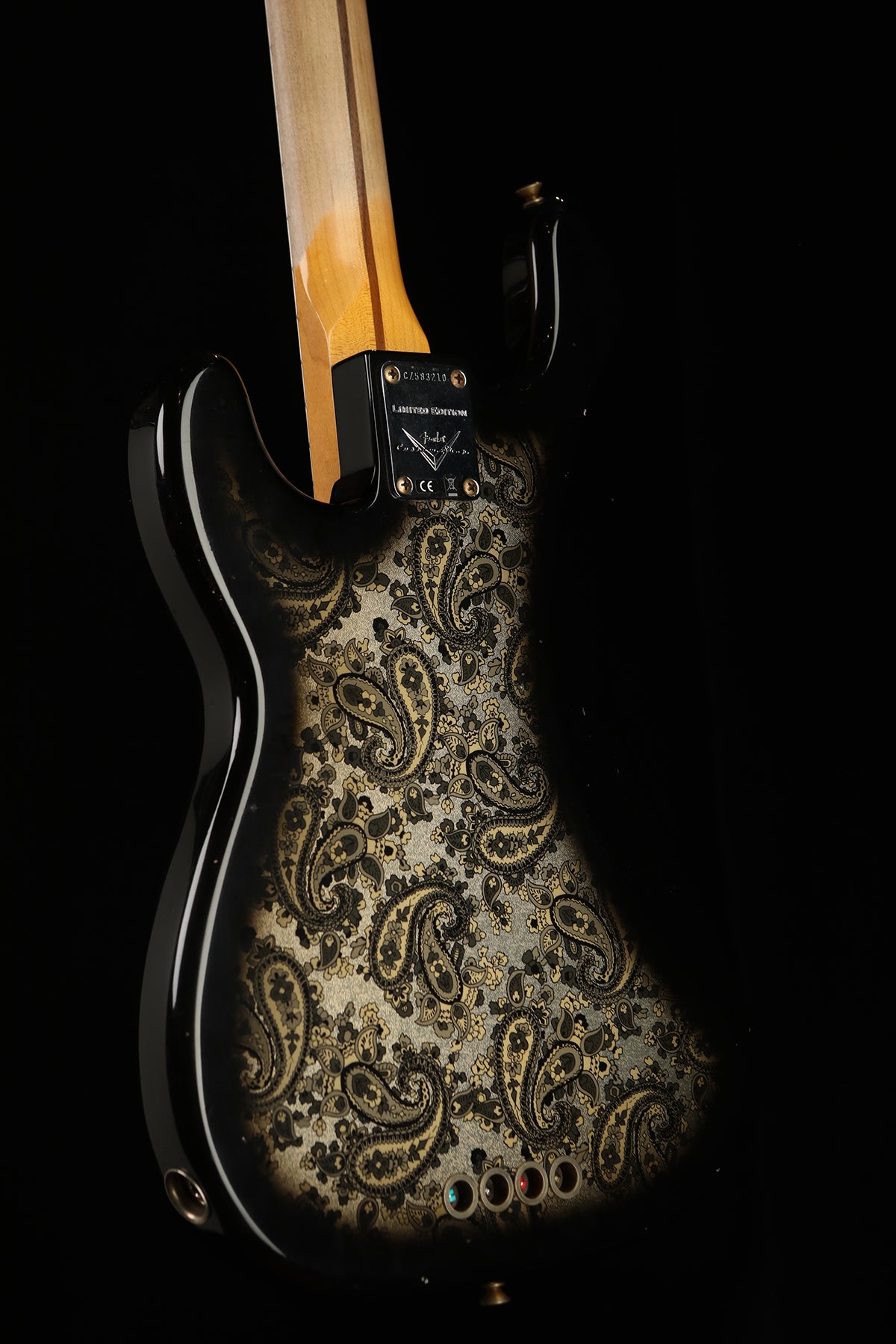 Fender Custom Shop Limited Edition &#39;54 Precision Bass® Journeyman Relic® Black Paisley - Bass Centre Music Store Melbourne