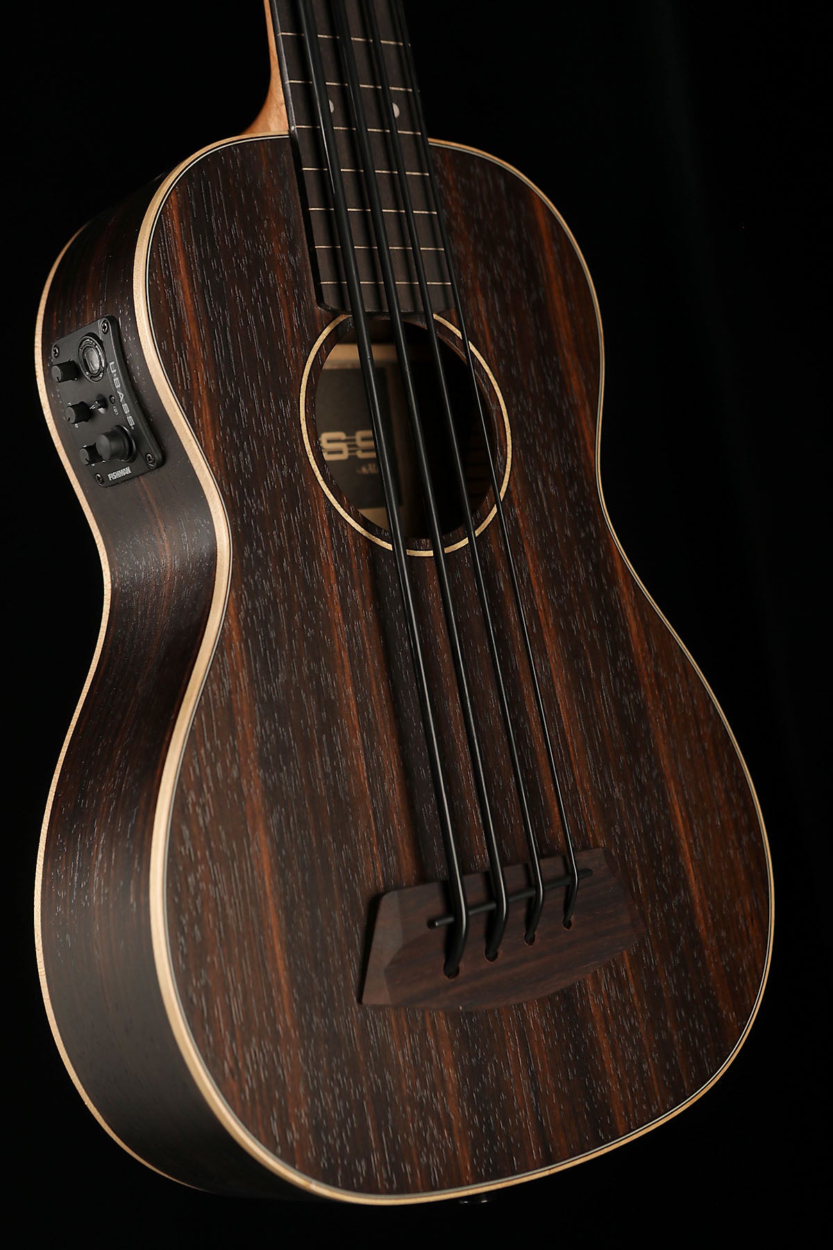 Kala U-Bass Exotic Ebony Fretless - Bass Centre Music Store Melbourne