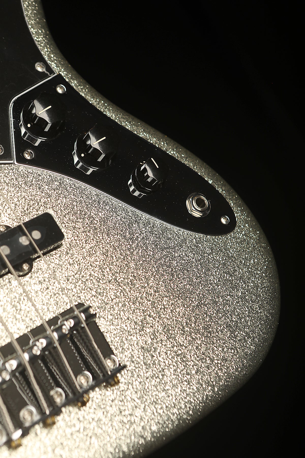 Fender Mikey Way Jazz, Limited Edition Silver Sparkle - Bass Centre Music Store Melbourne