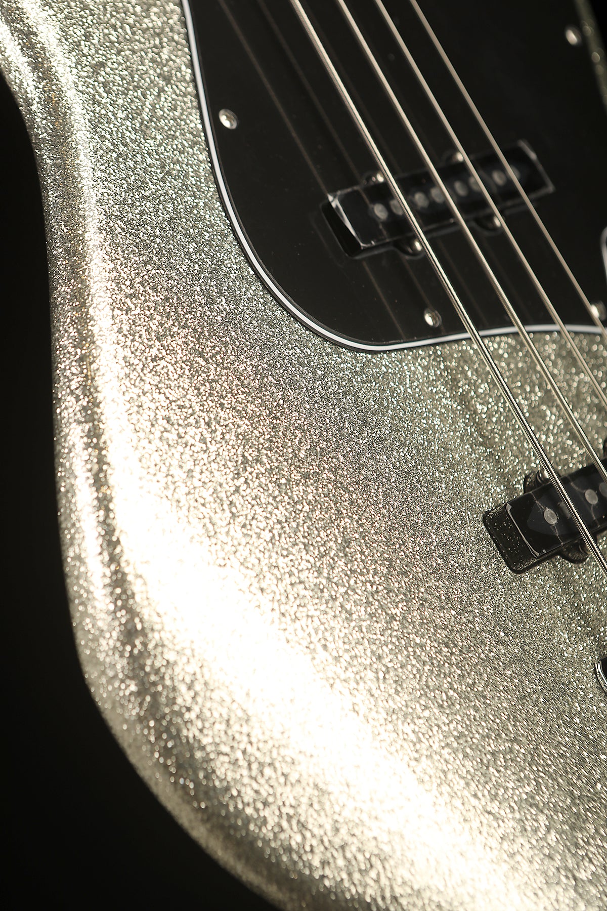 Fender Mikey Way Jazz, Limited Edition Silver Sparkle - Bass Centre Music Store Melbourne