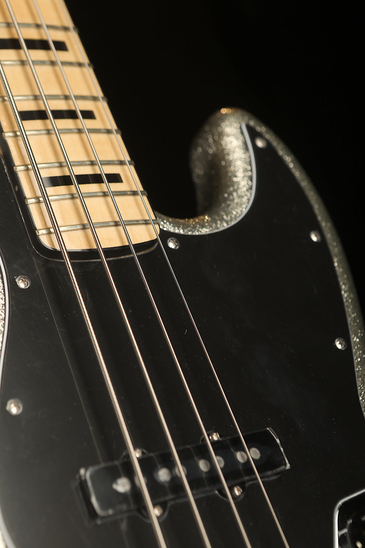 Fender Mikey Way Jazz, Limited Edition Silver Sparkle - Bass Centre Music Store Melbourne