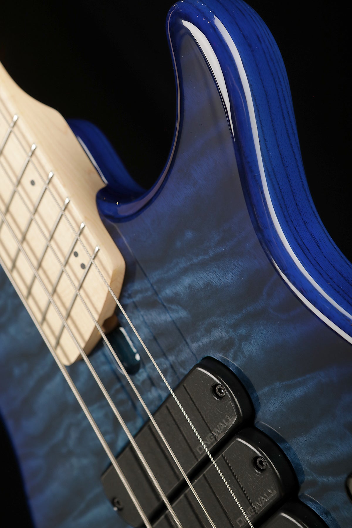 Dingwall Combustion 4 Quilt Top 3X Indigo Burst - Bass Centre Music Store Melbourne