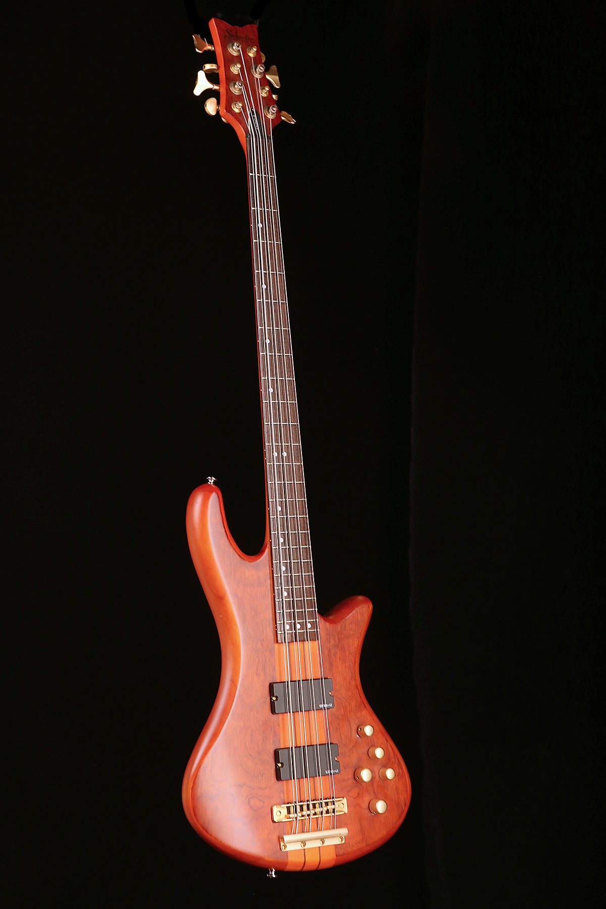 Preloved Schecter Stiletto Studio-8 Honey Satin with case