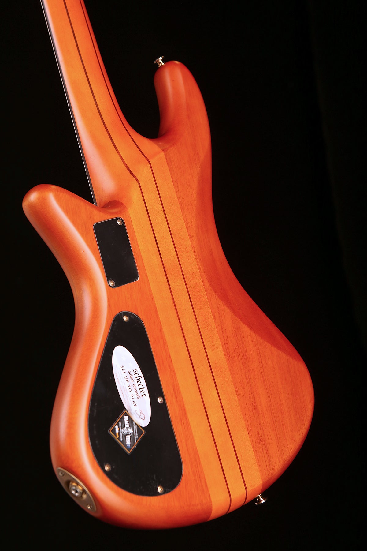 Preloved Schecter Stiletto Studio-8 Honey Satin with case